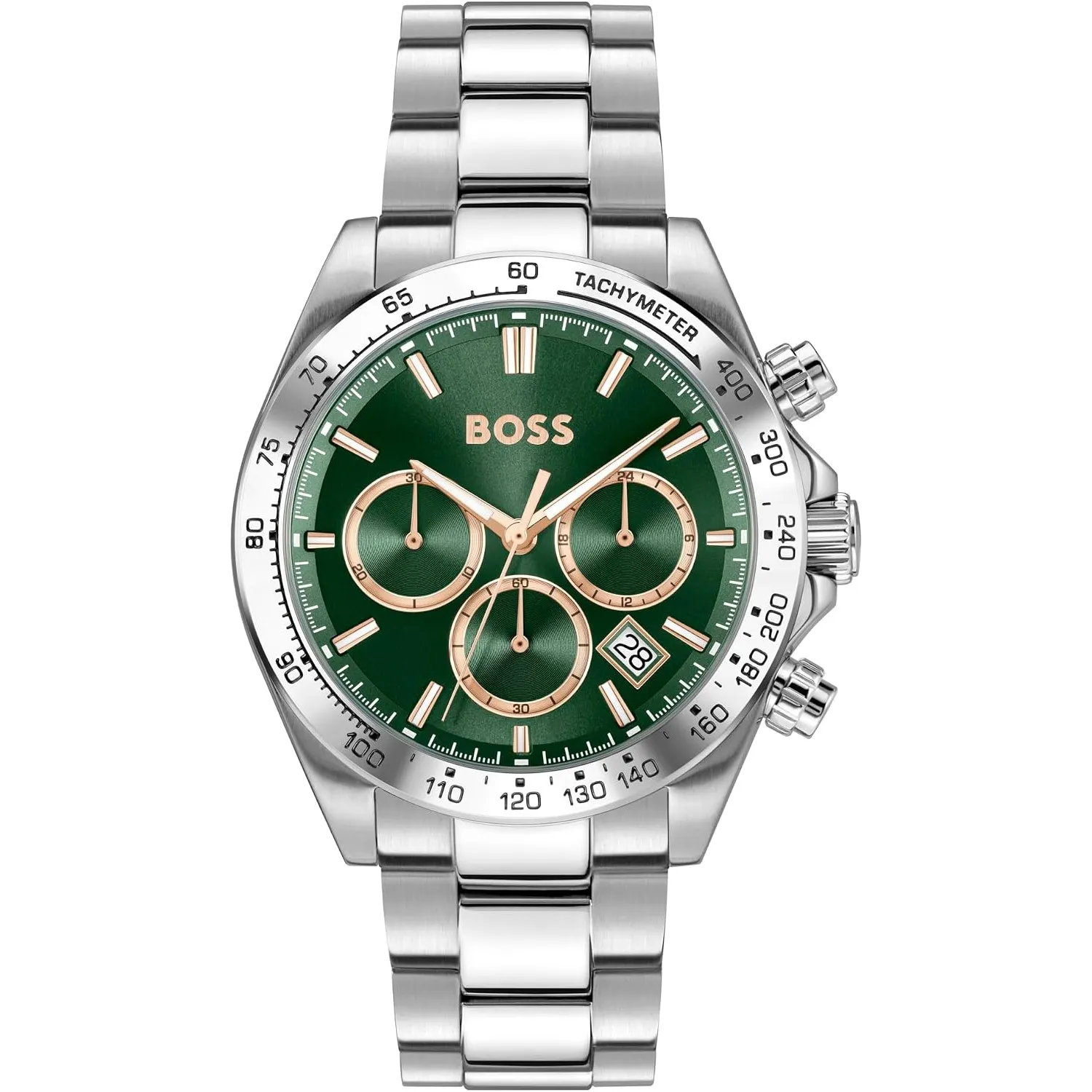 BOSS Quarz-Chronograph für Herren Hero 2.0 Collection mit Edelstahlarmband