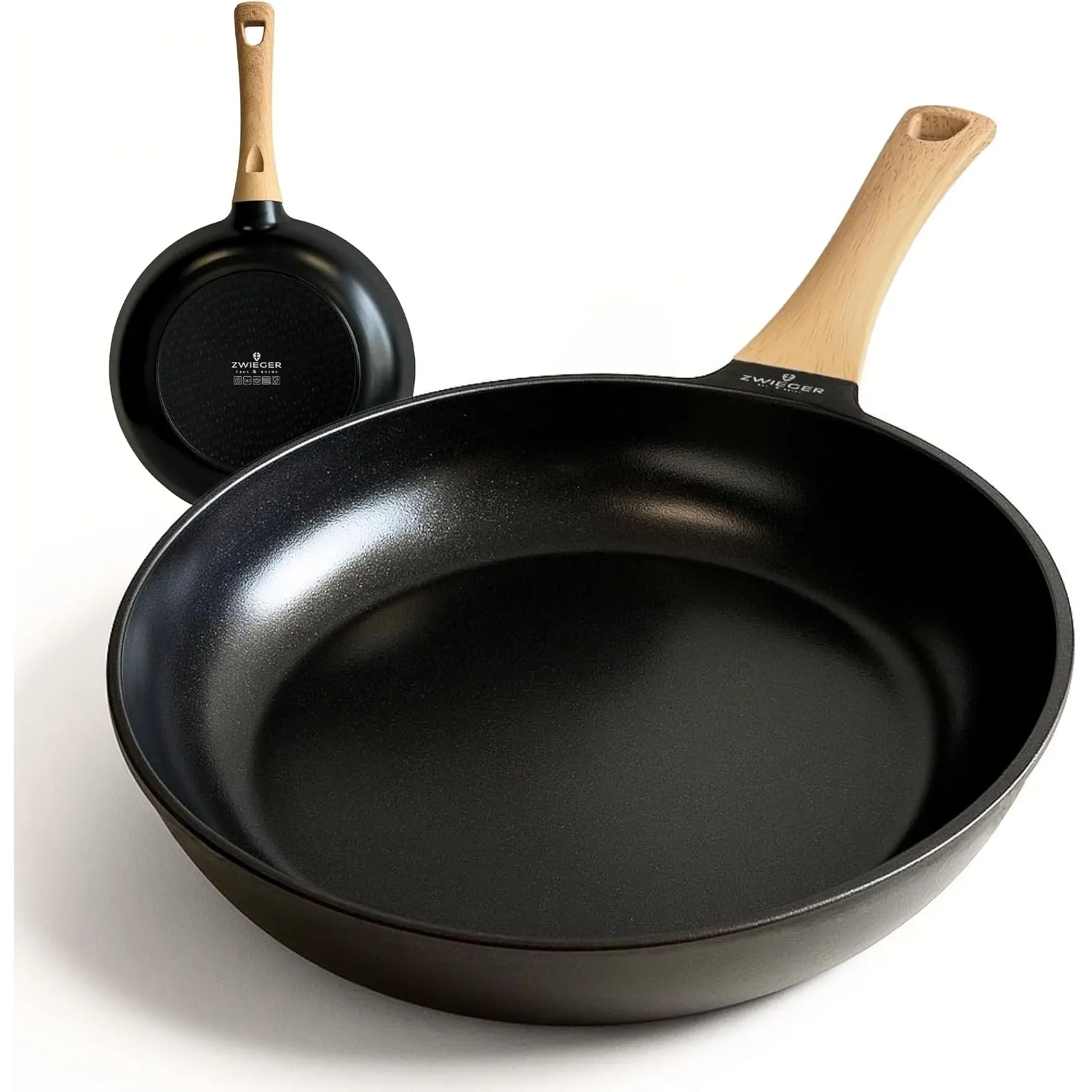 ZWIEGER Keramik Pfanne ohne PTFE und PFOA – Pfanne PFAS frei, Aluguss, für alle Herdarten (inklusive Induktion) geeigne…