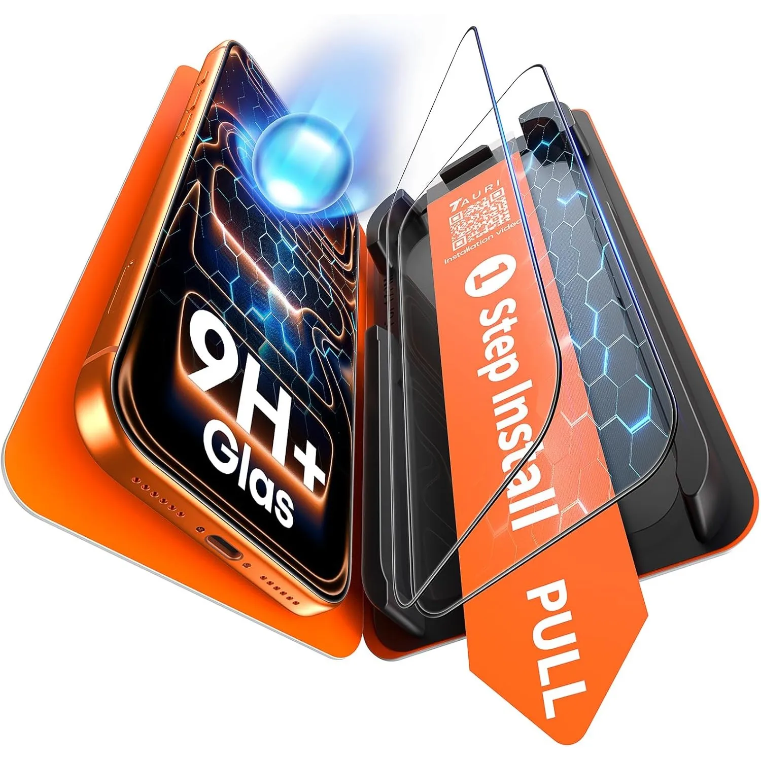 TAURI für iPhone 17 Pro Max Panzerglas 6,9 Zoll - 2 Stück