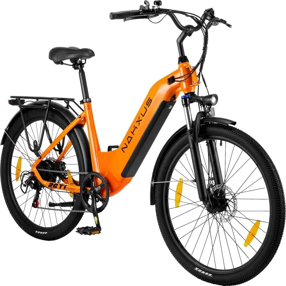 26T1 Elektrofahrrad 26 Zoll E-Bike, 36V 18.2Ah Akku herausnehmbar, 250W Motor, LCD-Display, 7-Gang, Reichweite 90-130 k…