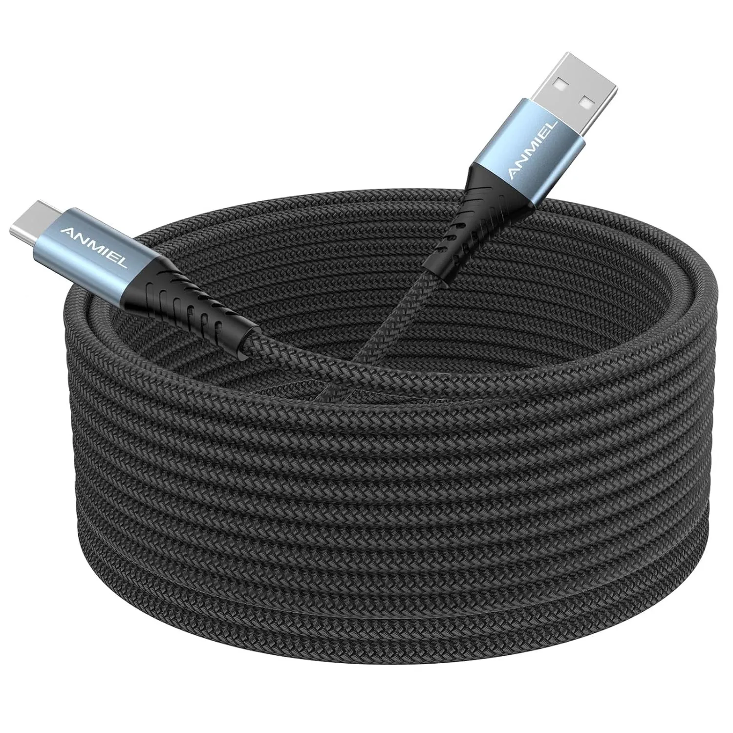 Extra langes USB C Ladekabel 5M,3.1A USB-C-zu-A-Schnellladekabel,Typ C Kabel geflochten für PS5 Controller,Samsung Gala…