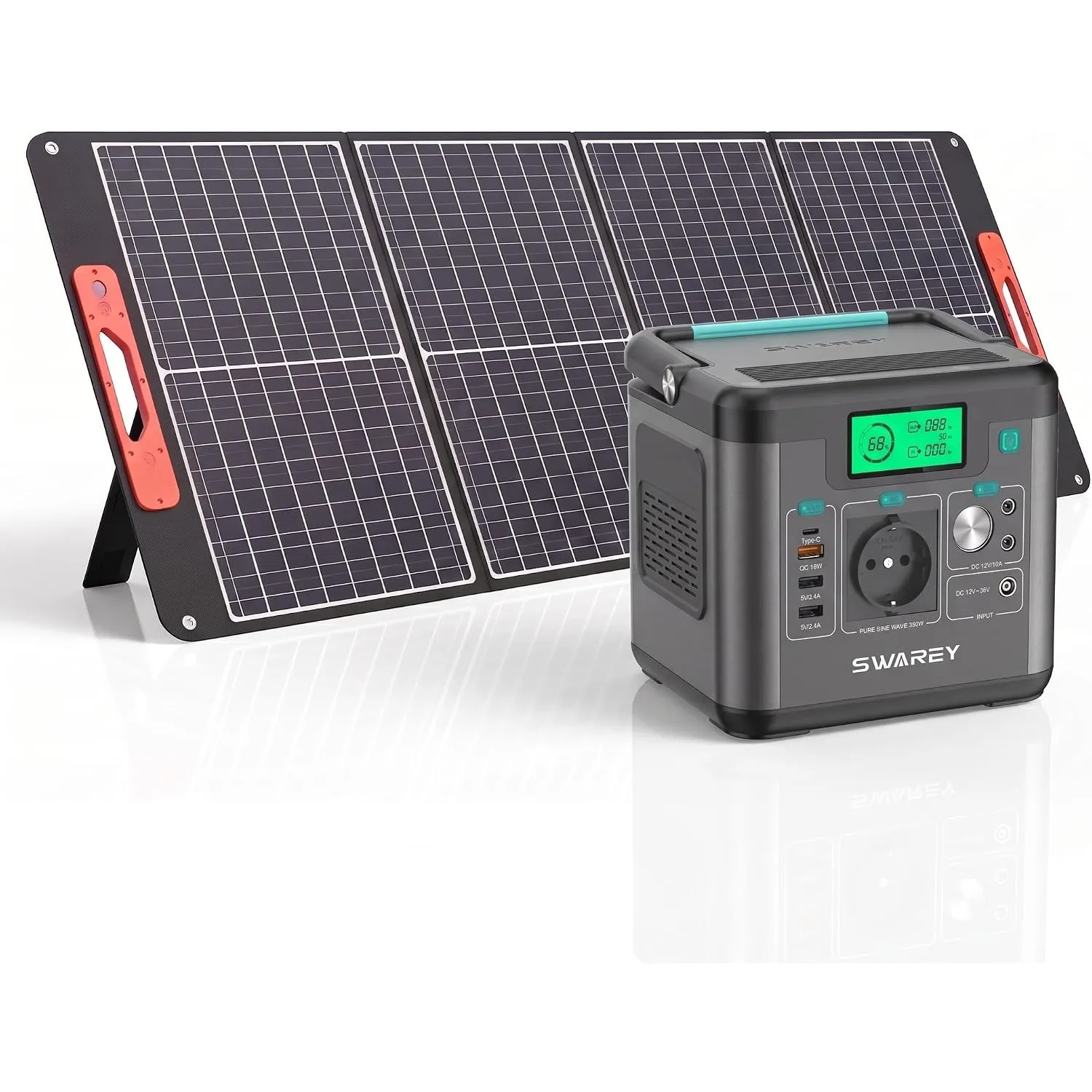 S160 Max Tragbare Powerstation 333Wh mit 100W Solarpanel, 350W AC