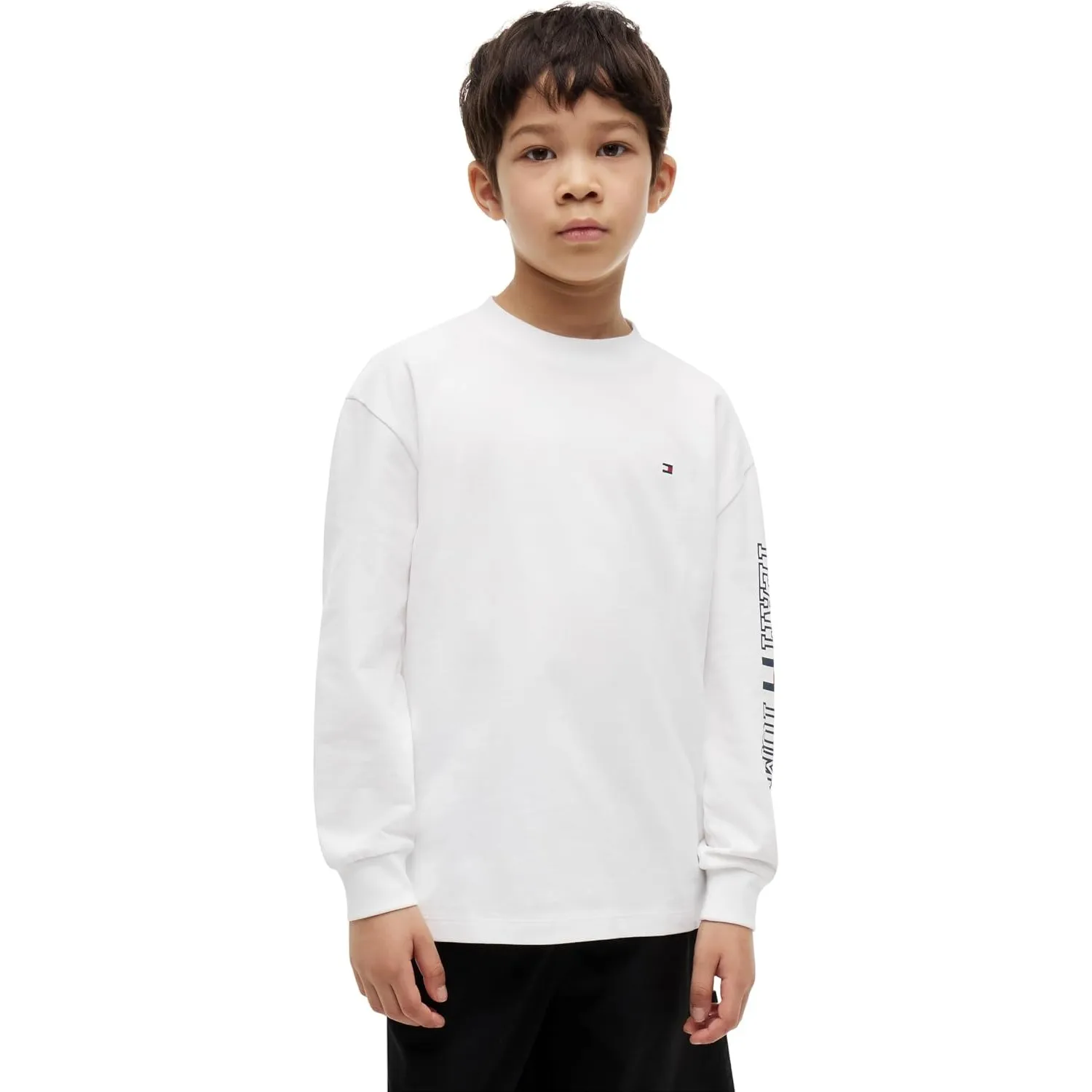 Tommy Hilfiger Jungen Team Tommy Graphic T-Shirt Ls Kb0kb10512 Weitere T-Shirts