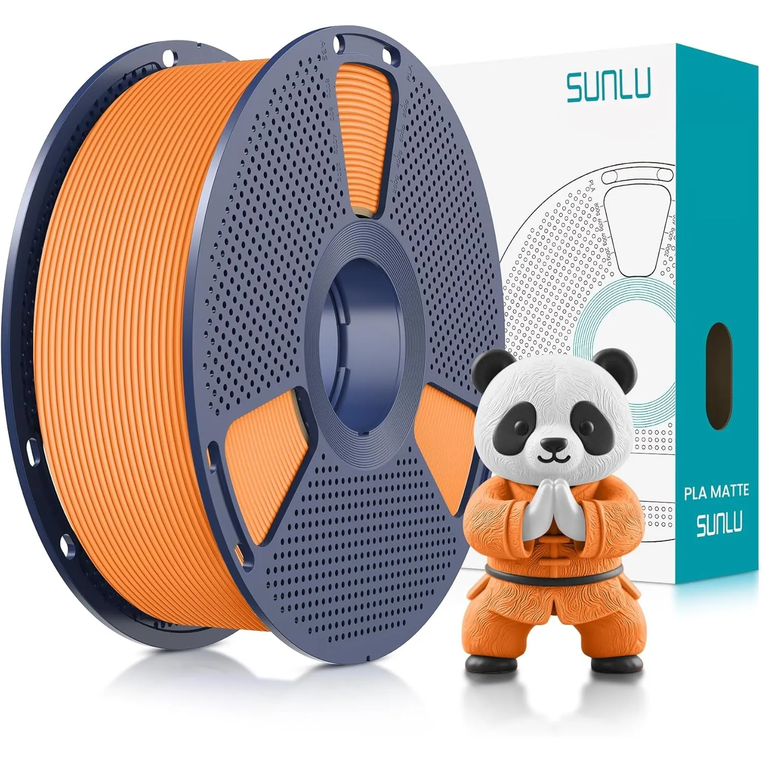 SUNLU Matte PLA Filament 1.75mm, 3D Drucker Filament mit Matter Oberfläche, Neatly Wound Filament, Einfach zu Bedienen,…