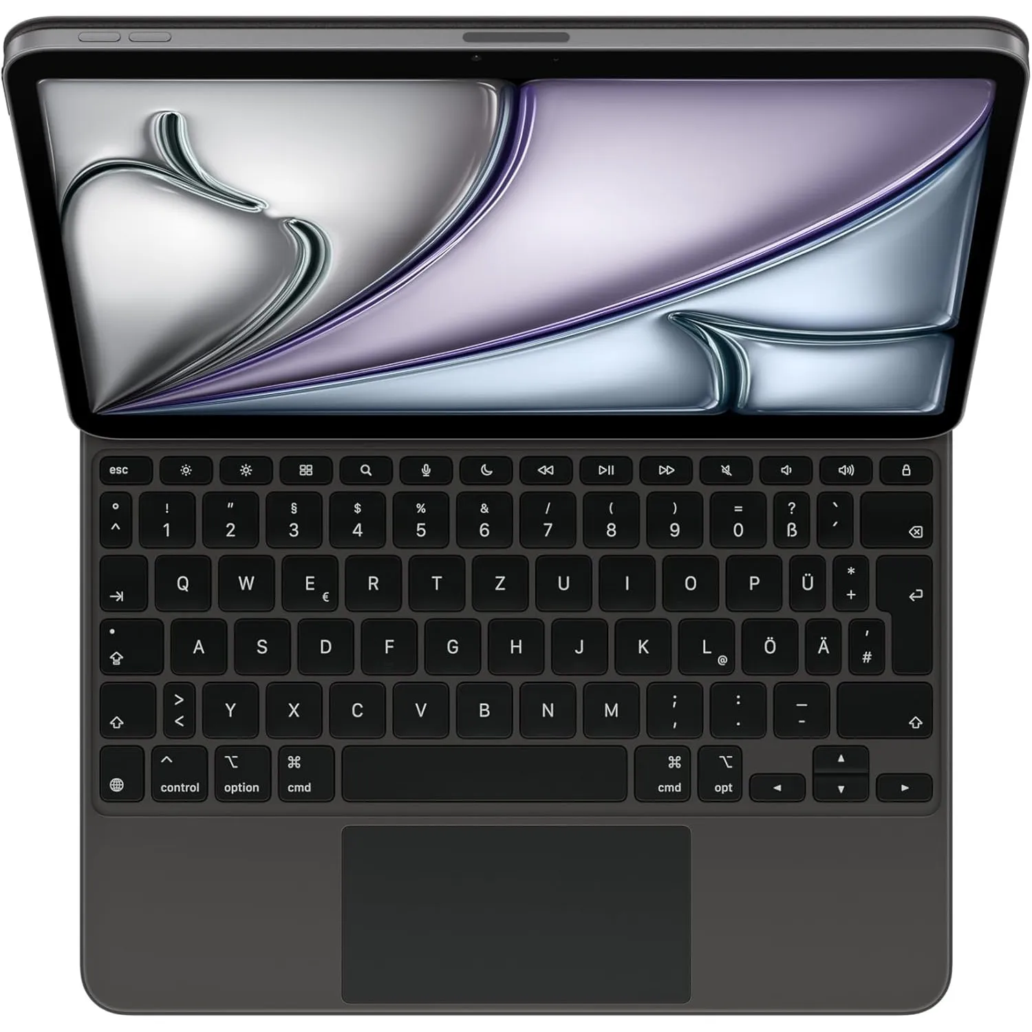 Apple Magic Keyboard Case für das 11" iPad Air (M3), besonders angenehmes Tippen, integriertes Trackpad, Deutsch - Schw…