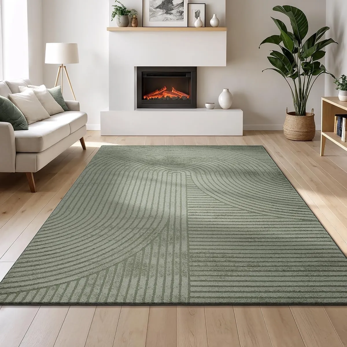 Mia´s Teppiche Atlas moderner Wohnzimmer Teppich Kurzflor mit Hoch-Tief-Effekt, 3D Struktur, hoher Florqualität – perfe…
