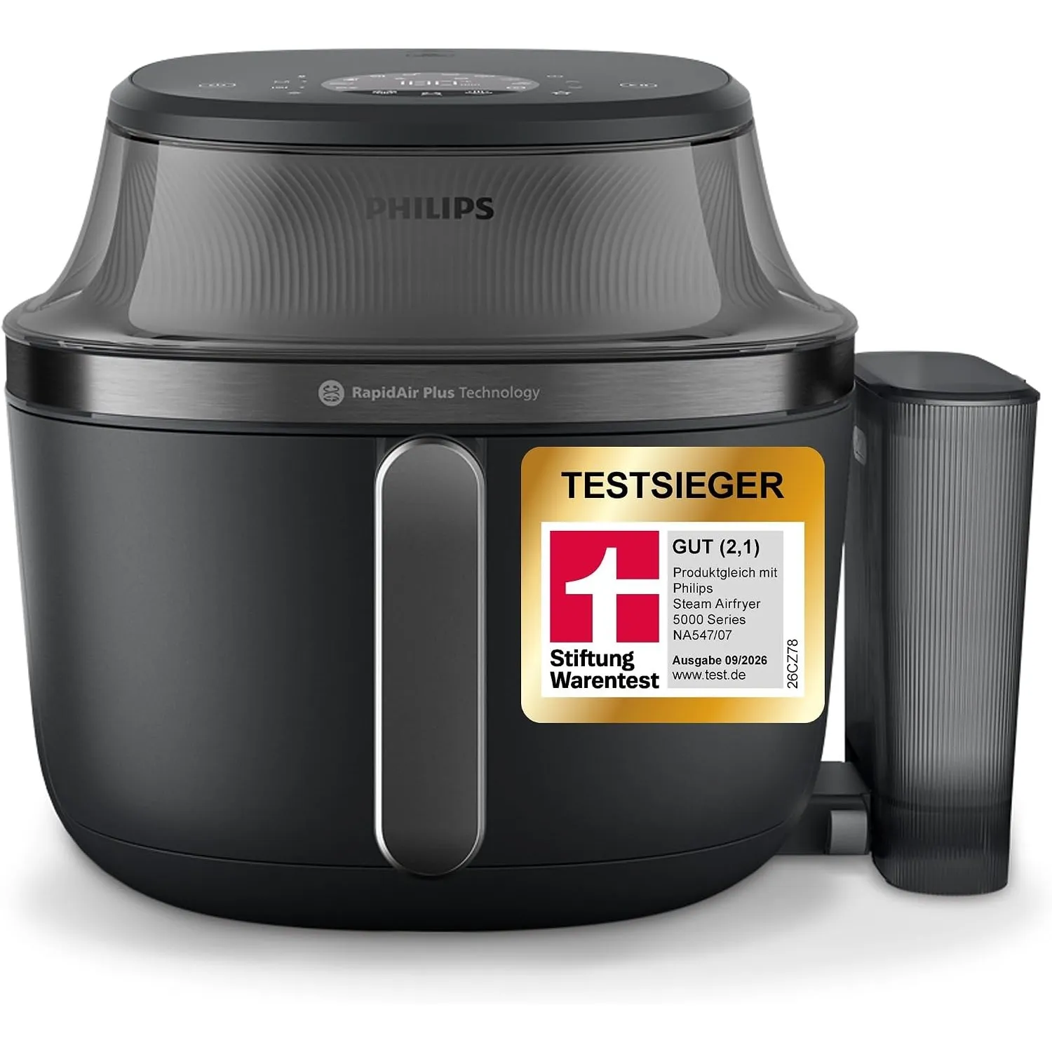 Philips Steam Airfryer 5000 Serie Heißluftfritteuse, Schwarz, 7,2 L