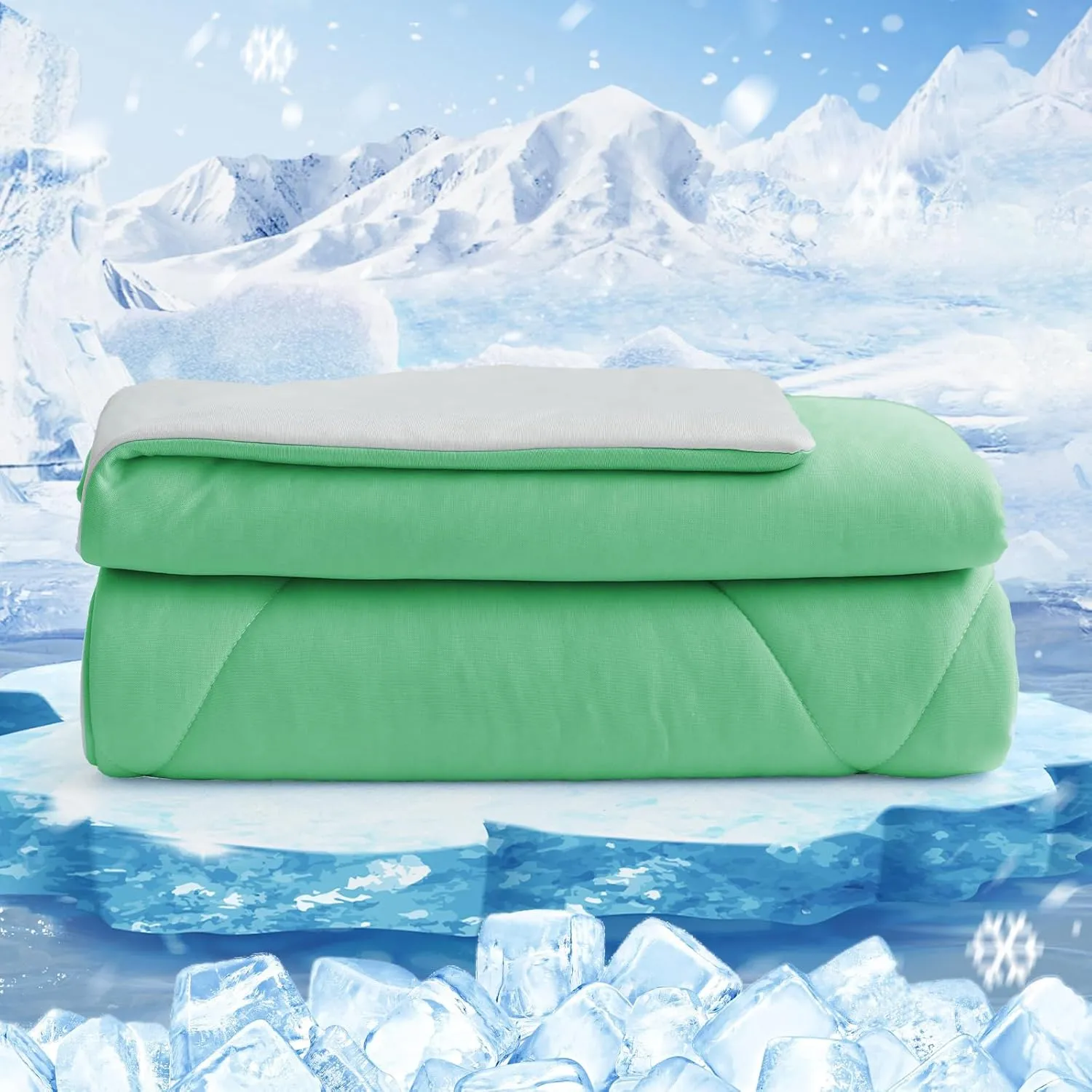 HOMFINE Cooling Blanket Double-Sided Cooling Blanket - Lightweight Cooling Blanket for People Q-Max > 0.4 Summer Blanke…