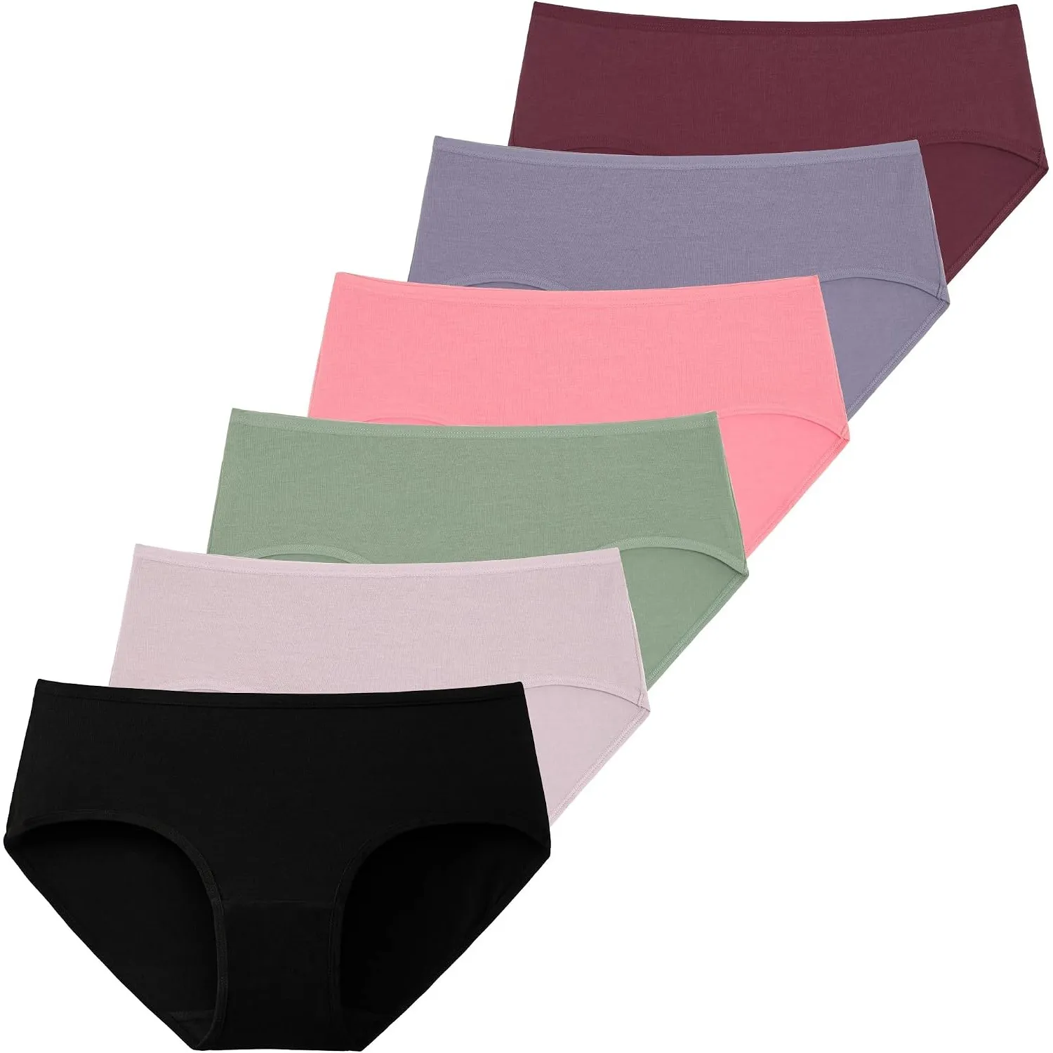 INNERSY Unterhosen Damen Baumwolle Atmungsaktive Hipster Unterwäsche 6 Pack