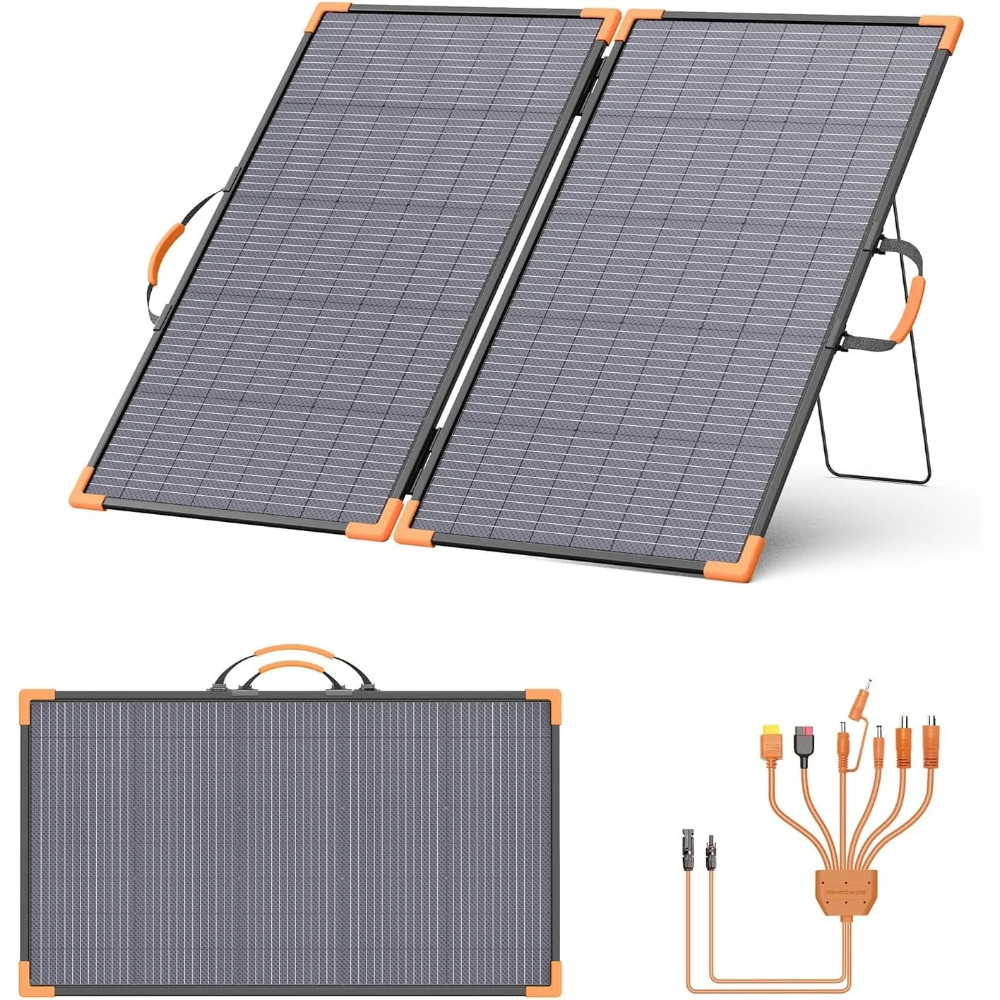 220W Tragbares Solarpanel 24V Bifaciales Faltbares Solarladegerät | Leichtes Solarmodul, für Kraftwerke, IP68 wasserdic…