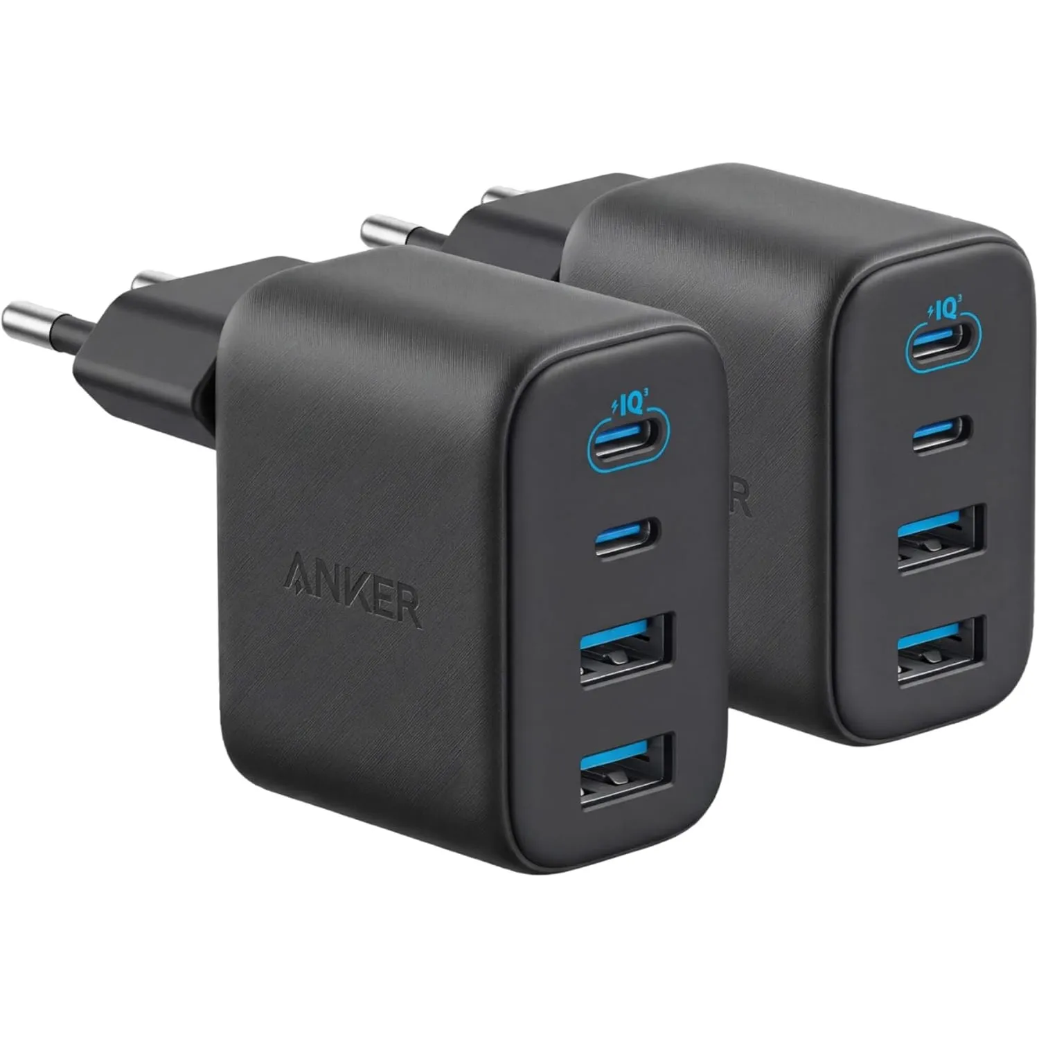 Anker Zolo 50W USB C Ladegerät, 4-Port Netzteil mit 2 USB-C und 2 USB-A
