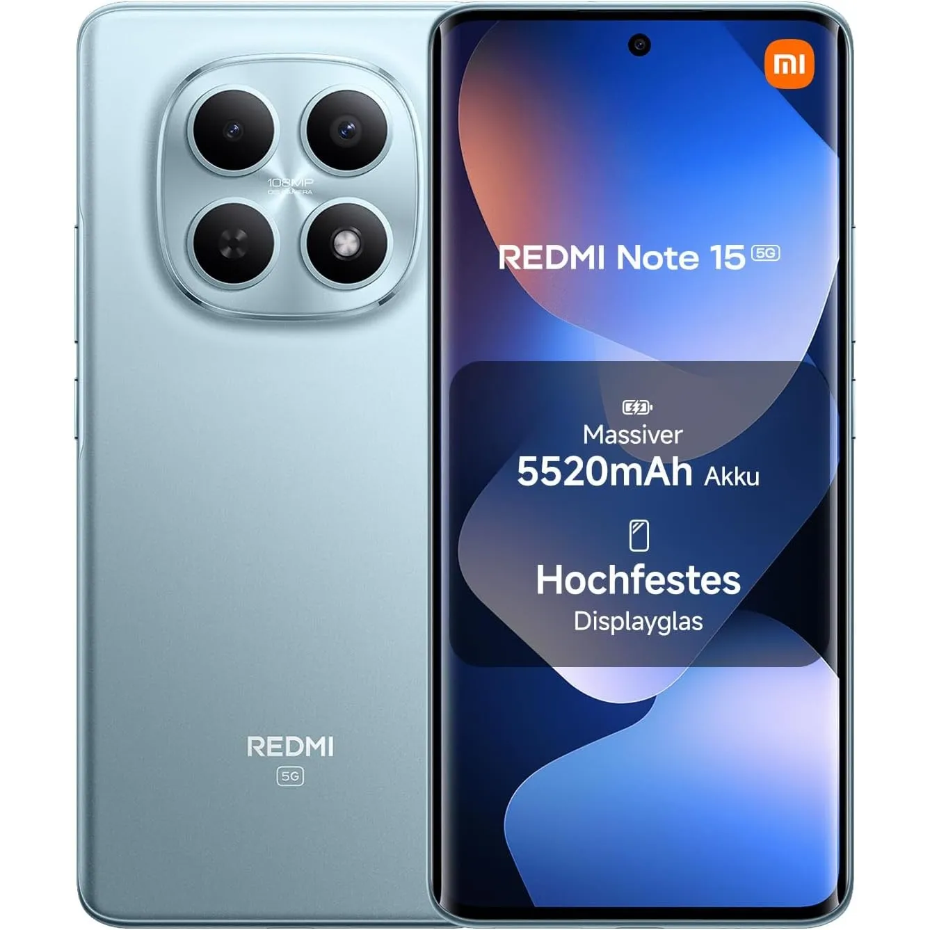 XIAOMI Redmi Note 15 5G Smartphone (6+128 GB) – Handy mit Android, Ultradünnes Design, IP66-Wasserschutz, 108-MP-Kamera…