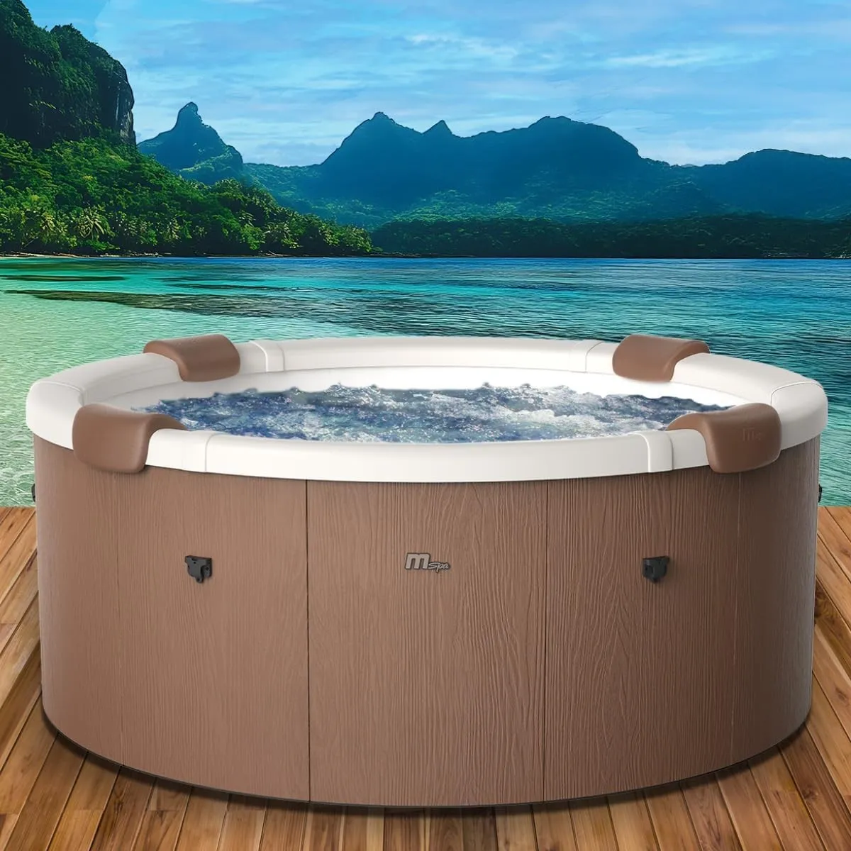 BRAST Whirlpool MSpa Rova mit Fester Außenwand | Ø182x70cm