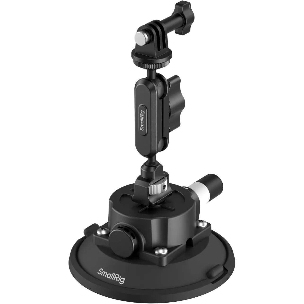 SMALLRIG 4,5" Suction Cup Mount mit Kugelkopf-Zauberarm, Halterung für Action-Kameras für DJI Osmo Action 6/5/4, für In…