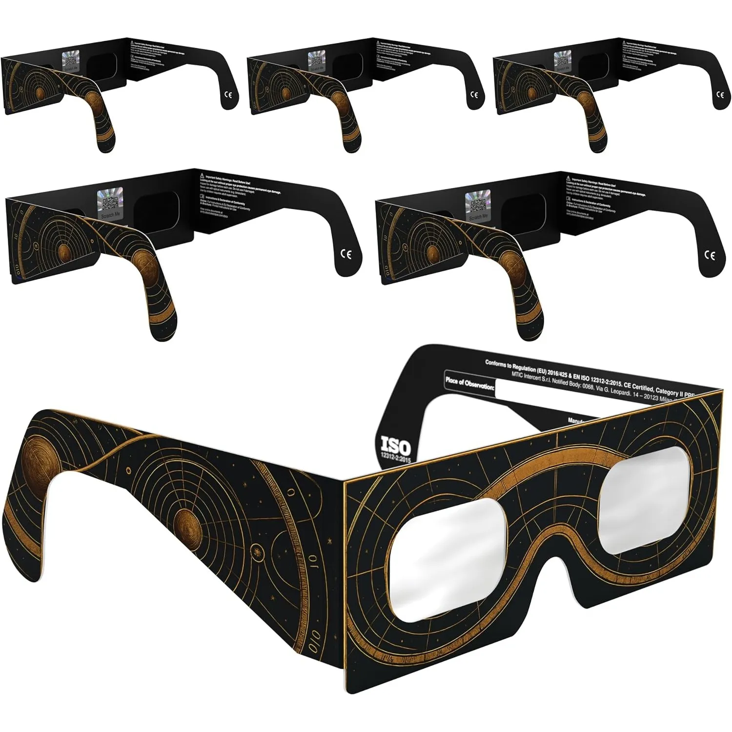 Absolute Eclipse Sonnenfinsternis Brille 2026 zum Sehen der Sonnenfinsternis - ISO 12312-2 CE Zertifiziert - 12. August…