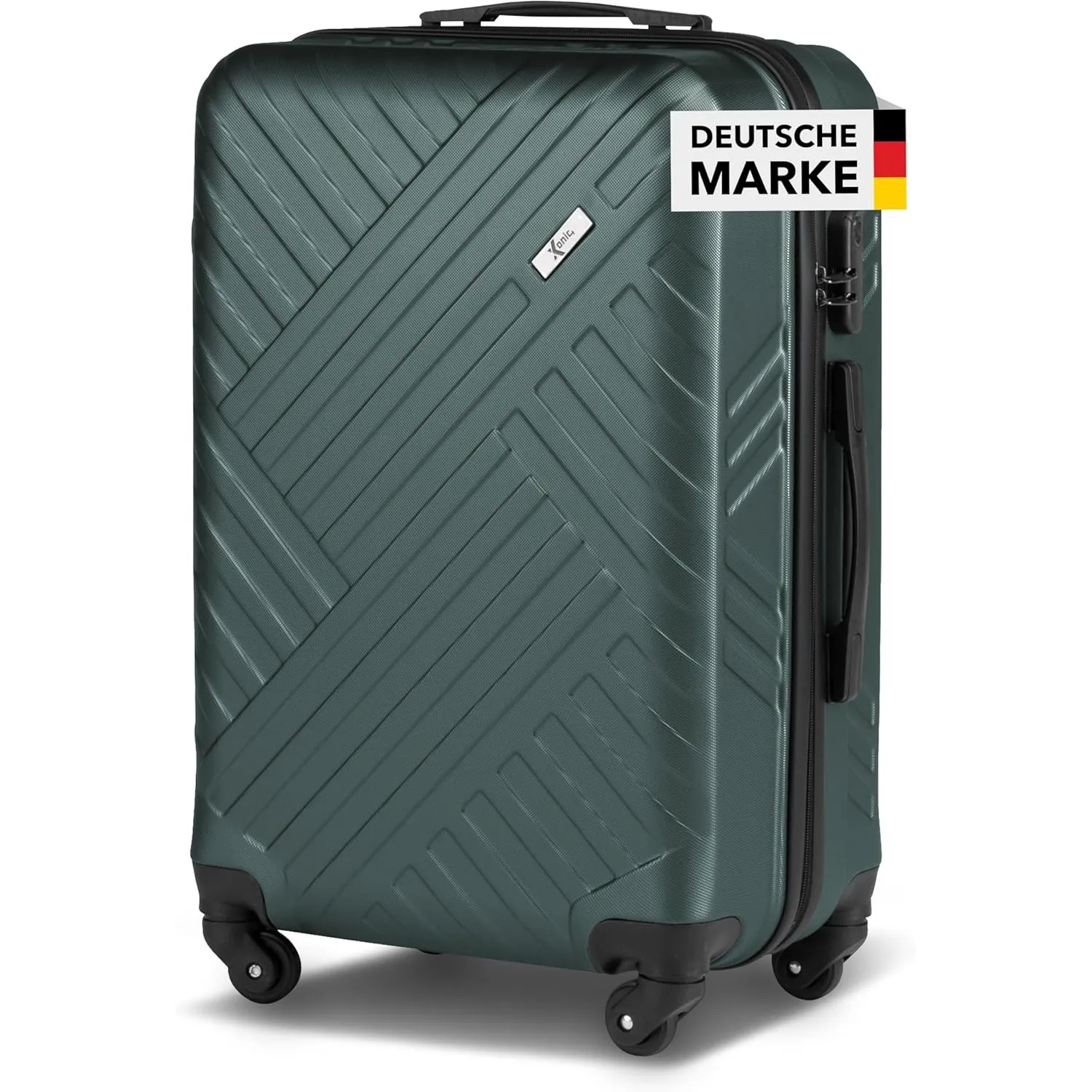 Xonic Design Reisekoffer mit Rollen– ABS Hartschalenkoffer mit 360° Leichtlauf-Rollen – hochwertige Koffer Trolleys Zah…