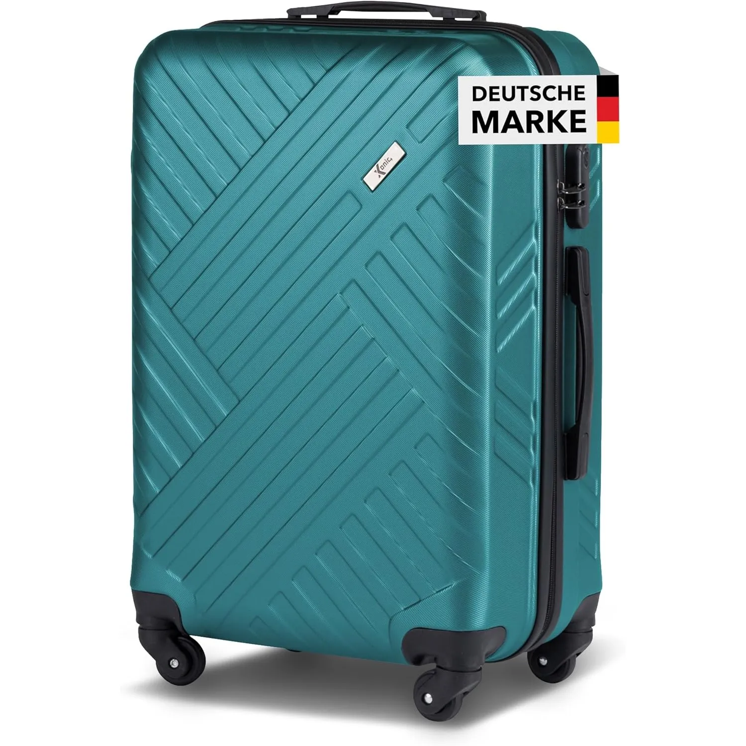 Xonic Design Reisekoffer mit Rollen– ABS Hartschalenkoffer mit 360° Leichtlauf-Rollen – hochwertige Koffer Trolleys Zah…