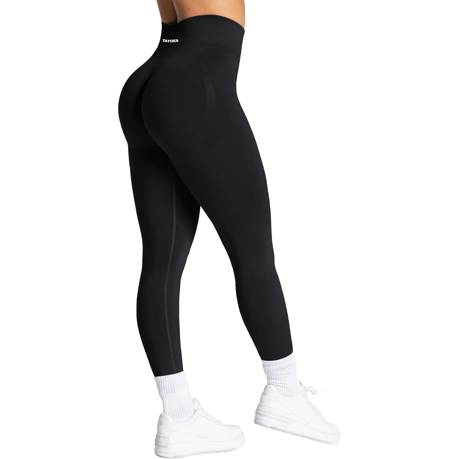 TAYOEA Sport Leggings Damen mit Scrunch Butt Push Up Booty Lifting Sporthose Blickdichte Nahtlos sportleggins für Yoga …