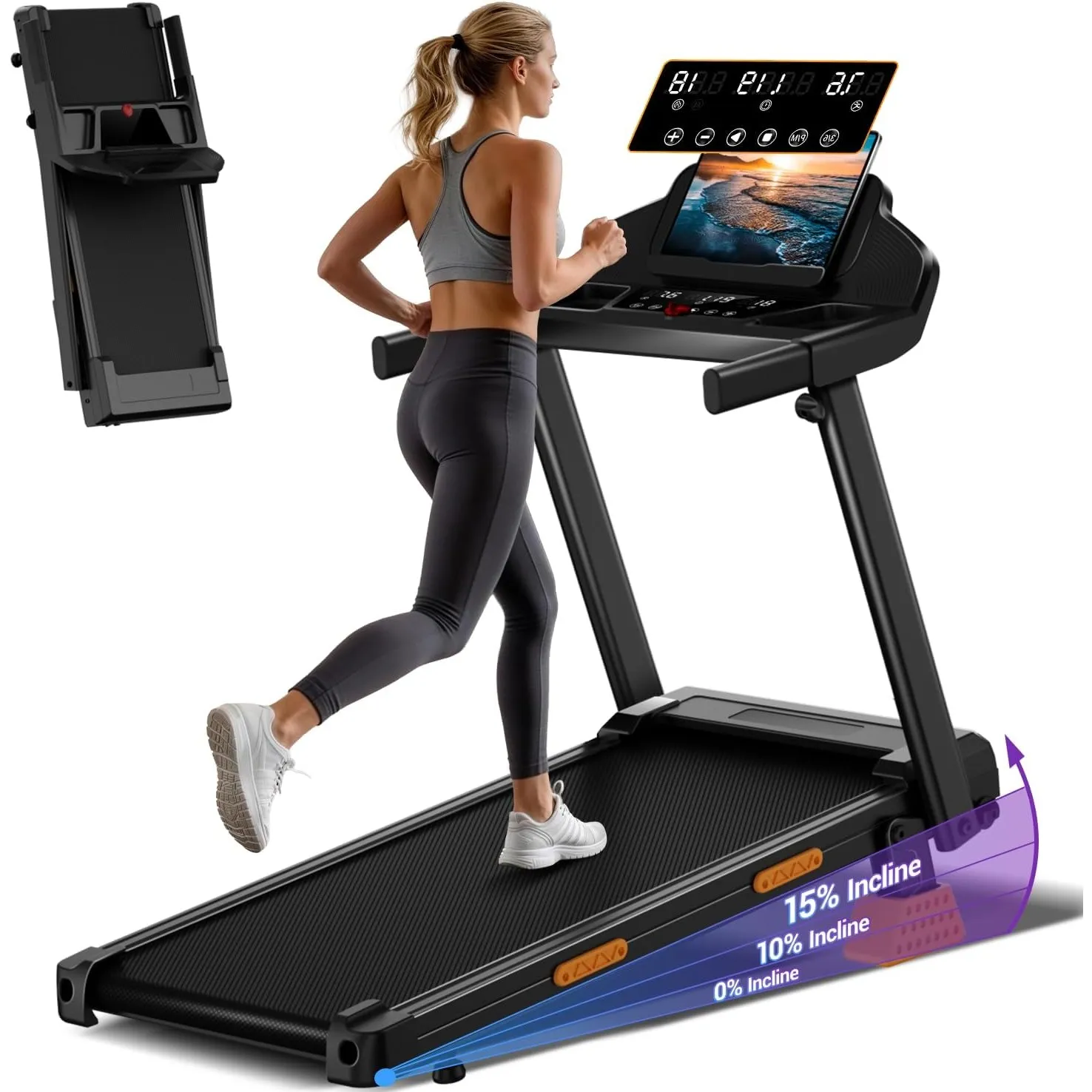 CURSOR Treadmill for Home Foldable with Incline