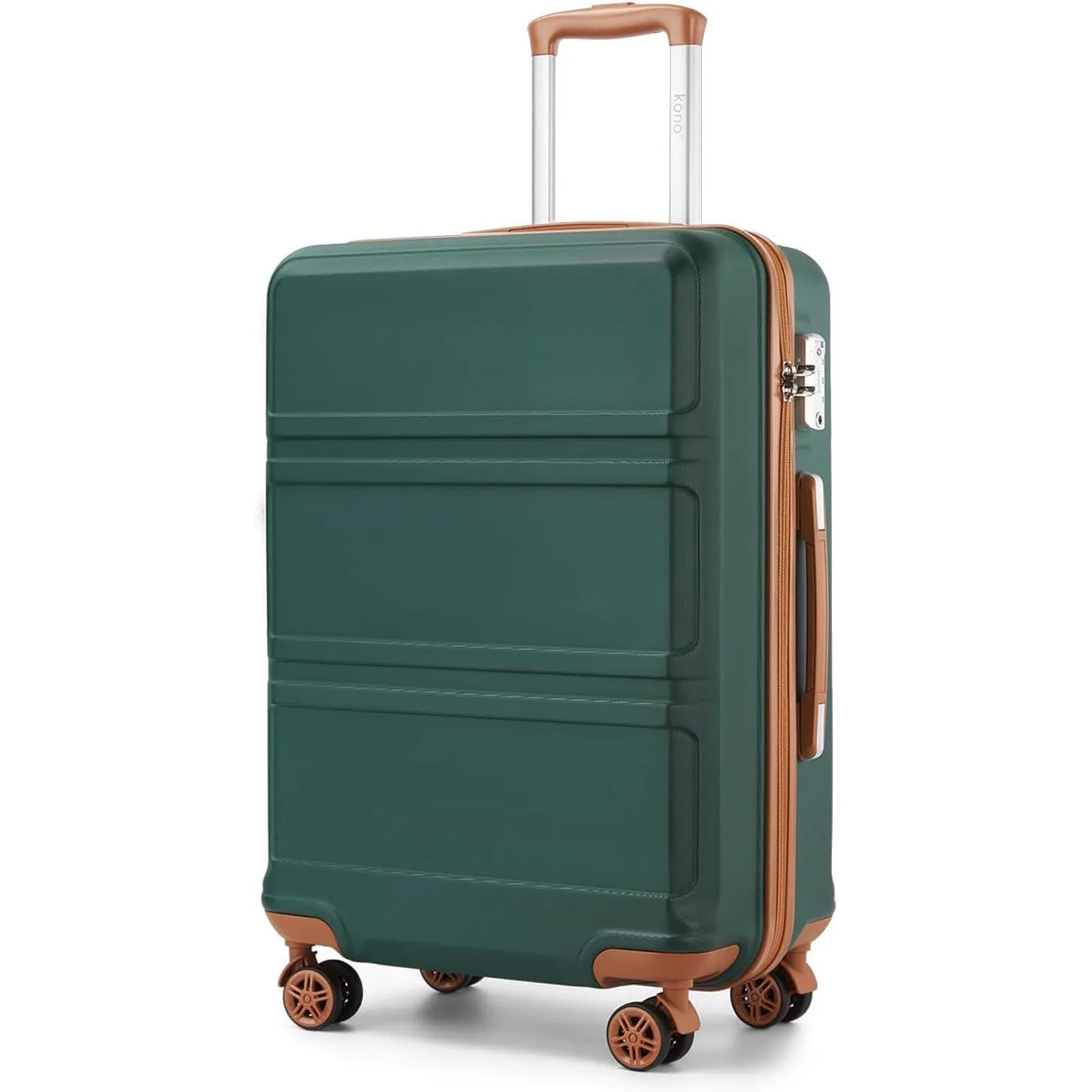 KONO Handgepäck Koffer Trolleys Leicht Hartschalenkoffer Reisekoffer mit 4 Rollen und TSA Schloss, 52x38x21cm, 36Liter,…