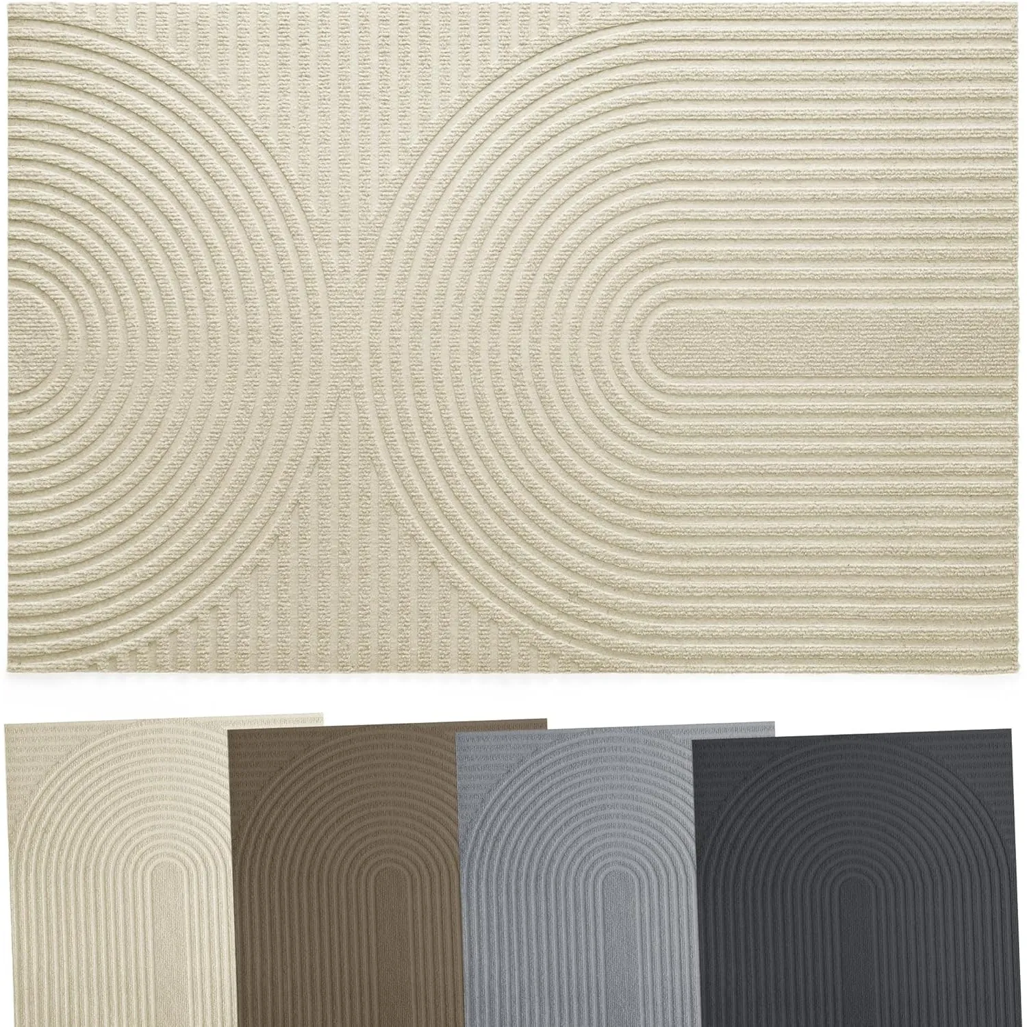 Fußmatte Außen und Innen 50x80 cm - rutschfest, Saugfähig & Maschinenwaschbar - Schmutzfangmatte & Fußmatten Oeko-Tex Z…