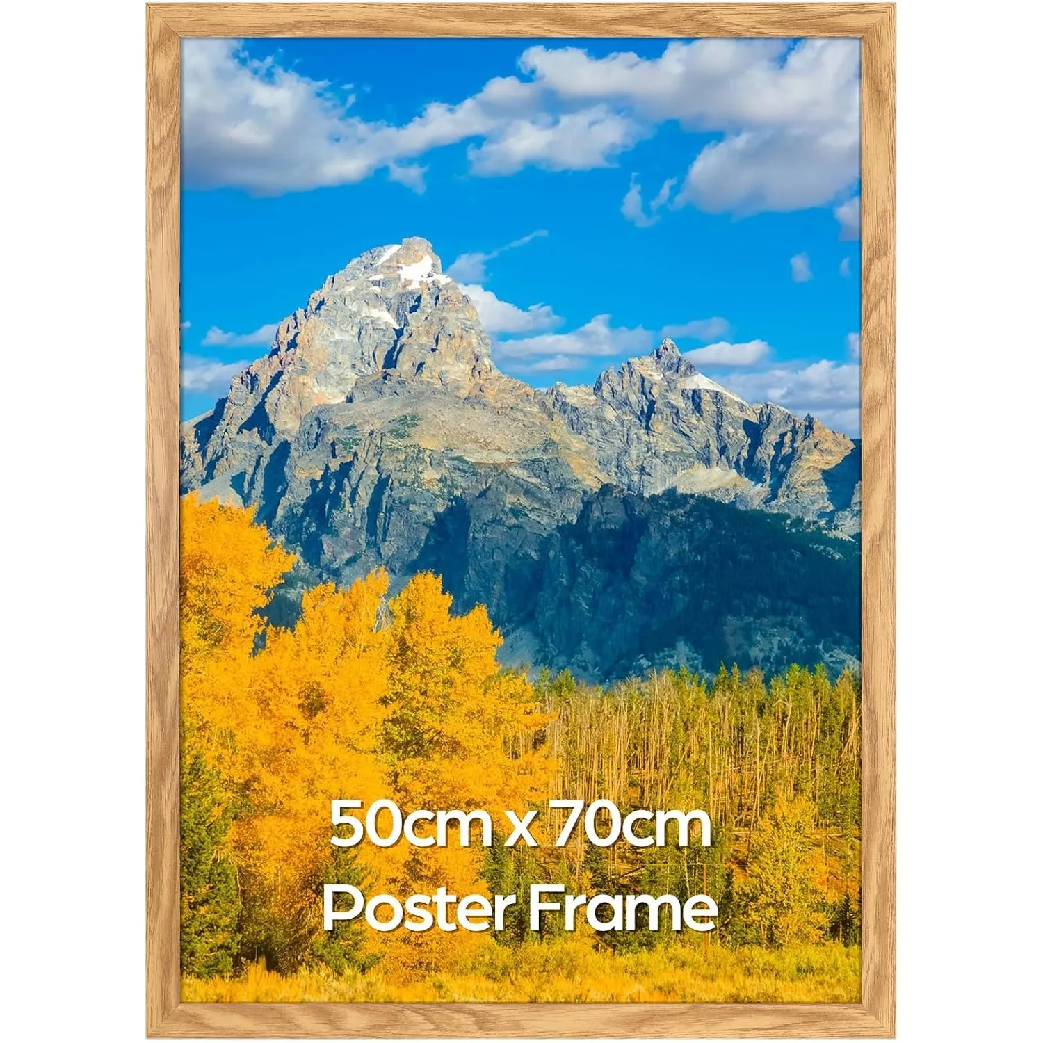 Bilderrahmen 50x70 cm Holzoptik MDF Fotorahmen