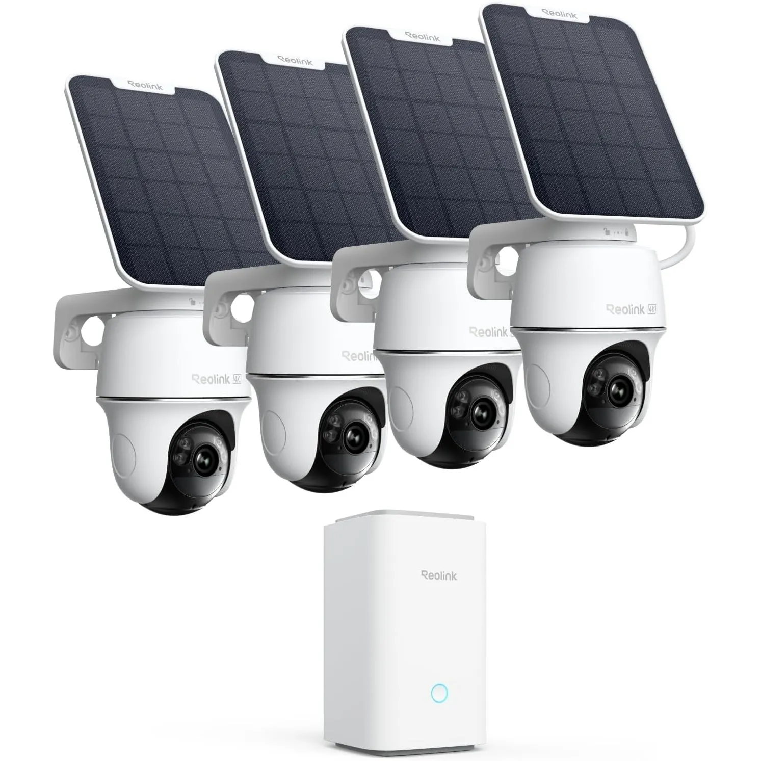 Reolink 4K PT Solar Überwachungskamera Aussen Akku Set Outdoor mit Home Hub