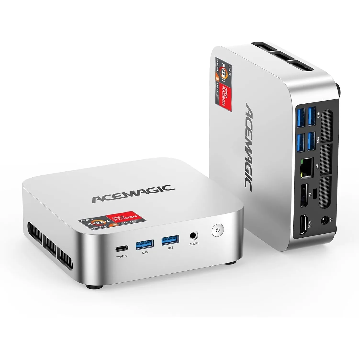 ACEMAGICIAN K1 Mini PC, AMD Ryzen R2544 bis zu 3,7 GHz, 8GB DDR4 256GB SSD