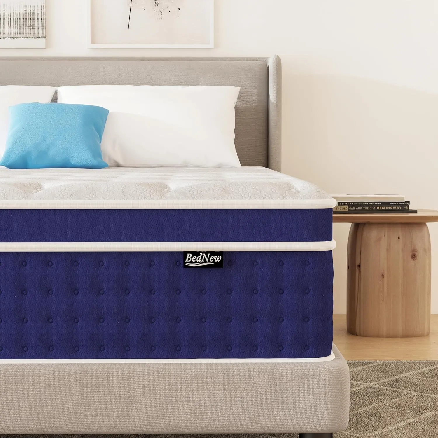 Matratze 200 x 200cm, 30cm Federkernmatratze H4 Höhe 7-Zonen Orthopädische Taschenfederkernmatratze mit Comfort Memory-…