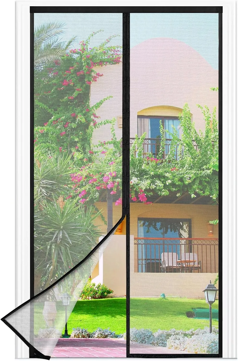 Fly Screen Balcony Door Magnet, 100 x 215 cm, Stronger Magnets Fly Screen Door, 3.8 cm Wide Tape, Fly Screen Doors, No …