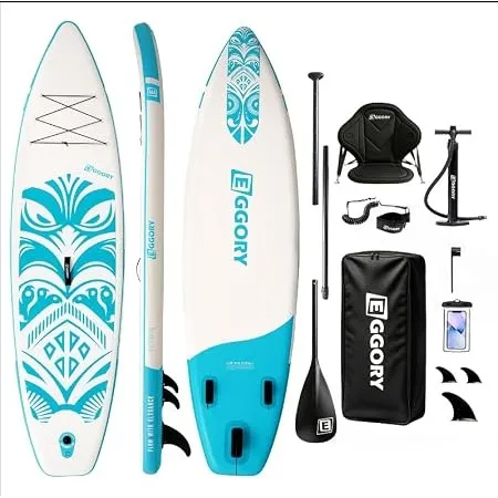 Aufblasbares Paddle Board, SUP Board | Stabile Konstruktion mit rutschfestem Komfort-Deck, tragbares SUP-Board für Reis…