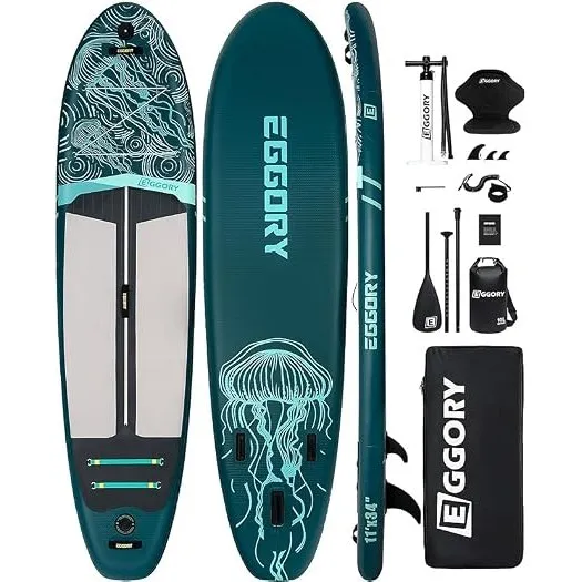 Aufblasbares Paddle-Brett, Extra Breites Stand-Up-Paddle-Brett, SUP-Brett mit Abnehmbarer Finne, Schwimmendes Paddel, H…