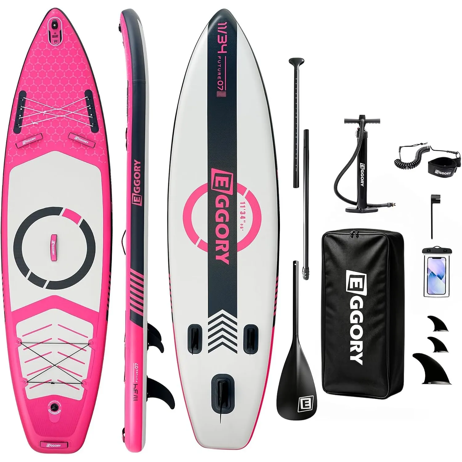 Aufblasbares Paddle Board, SUP Board | Stabile Konstruktion mit rutschfestem Komfort-Deck, tragbares SUP-Board für Reis…