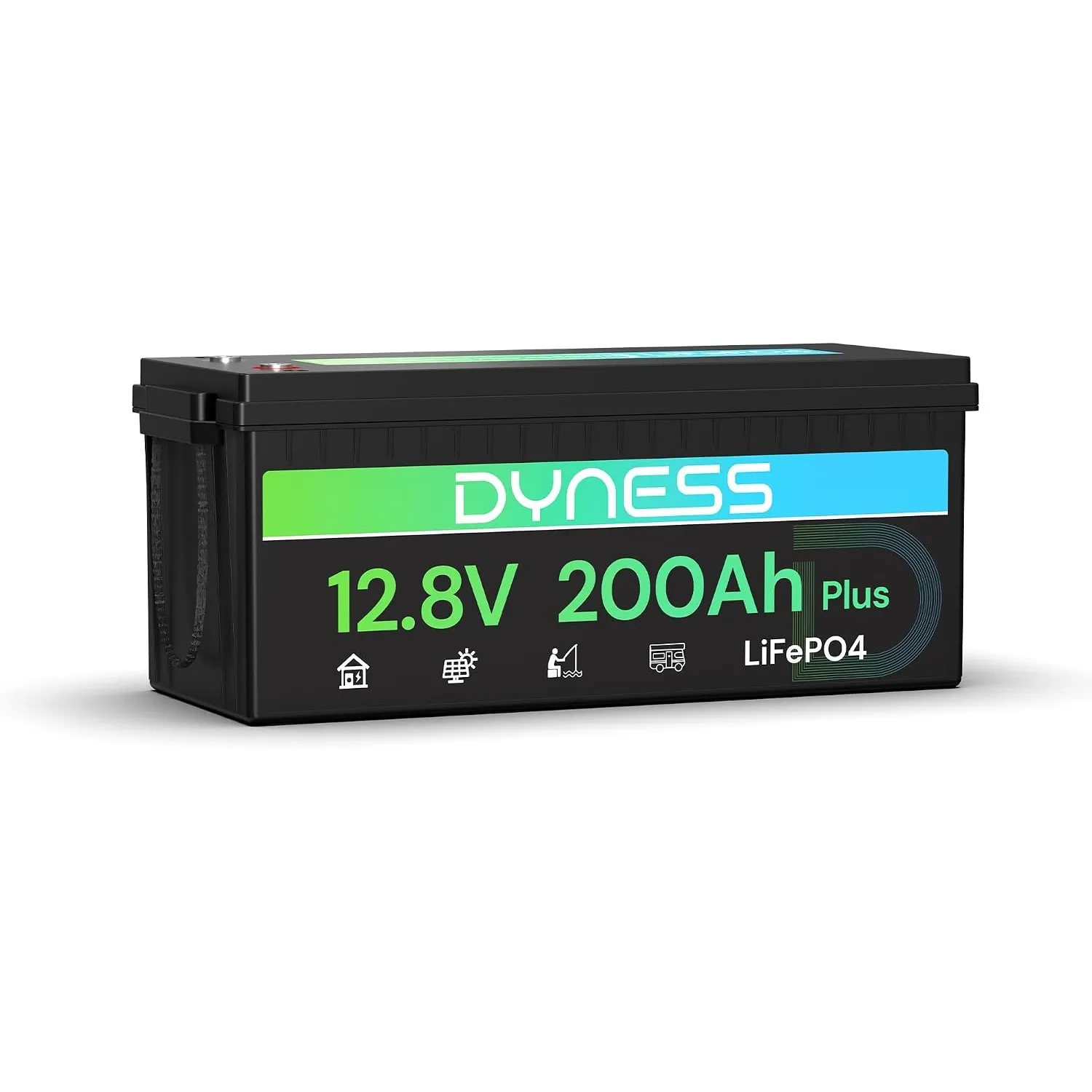 Dyness 12V 200Ah LiFePO4 Lithium Batterie mit 200A BMS, 2560Wh Lithium Marine und Wohnmobilbatterie, ideal für Solaranl…