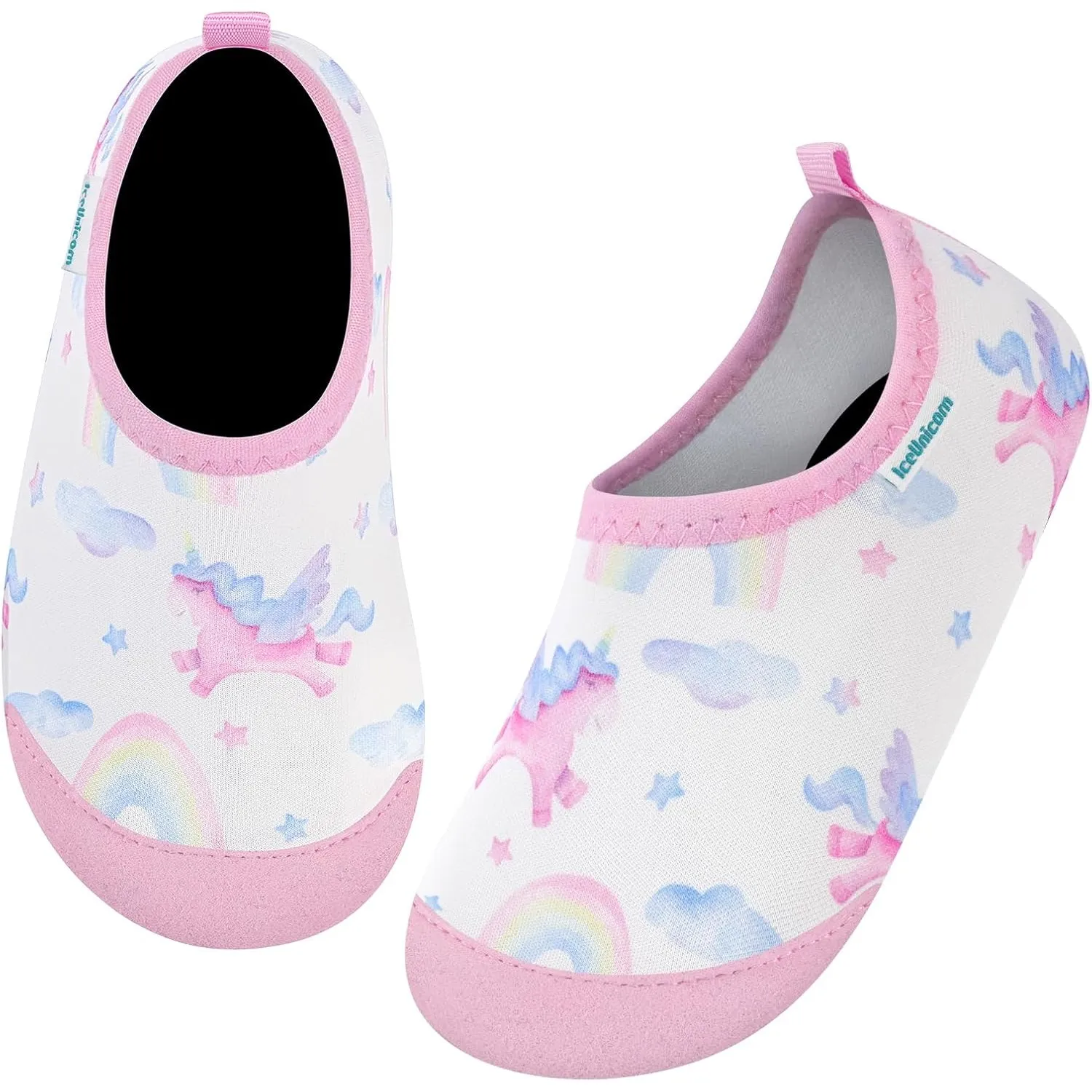 IceUnicorn Baby Strandschuhe Badeschuhe Wasserschuhe Schwimmschuhe Kinder | Atmungsaktiv/Rutschfest/Leicht/Schnelltrock…