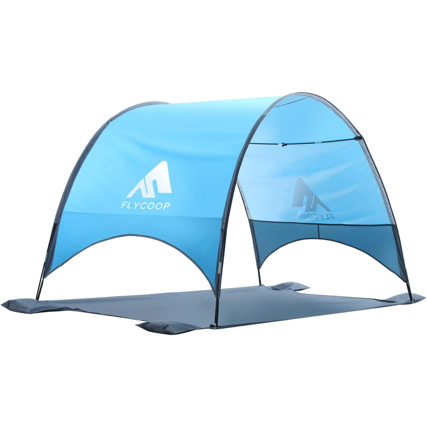 Strandmuschel mit UV-Schutz UPF 50+ – Tragbares Beach Canopy & Sonnenschutz für Strand, 360° Belüftung, 4 Sandsäcke, Do…