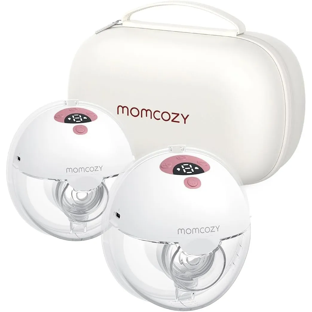 Momcozy M5S Milchpumpe - 2 Pack Rot