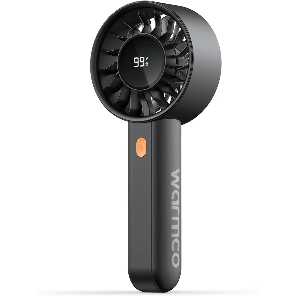 Warmco HC2 Handventilator Akku Aufladbar 5000mAh Tragbarer Mini Ventilator | 5000mAh Akku, 9m/s Luftstrom, 4 Stufen, LE…