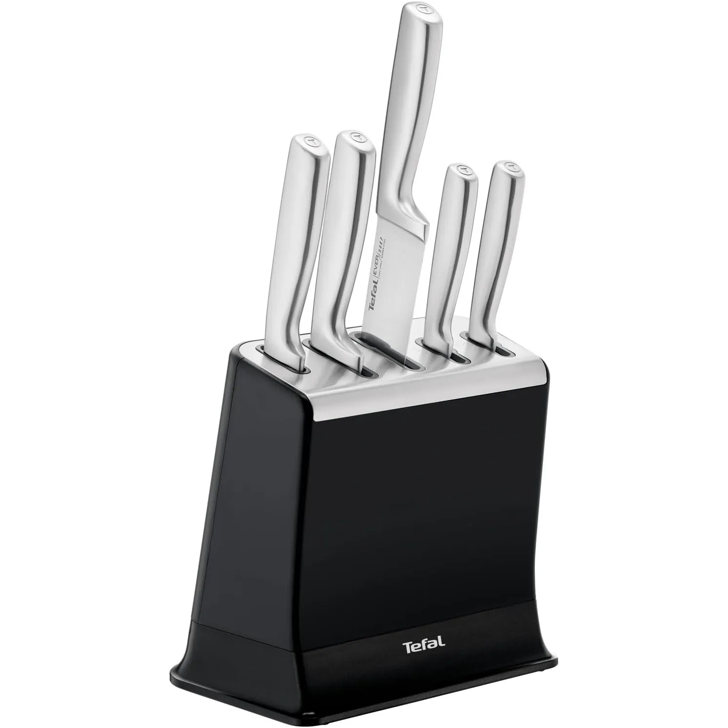 Tefal EverSharp Pro 5-teiliges Messer-Set mit selbstschärfendem Messerblock, patentierte Schärftechnologie, deutscher r…