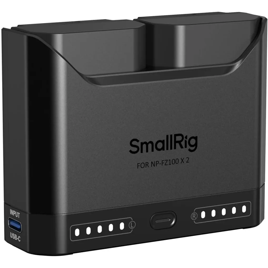 SMALLRIG NP-FZ100 Kamera-Akku Set für Sony | 1940mAh-Akkus*2 & 22,5W-Doppel-Ladegerät Vollständig für Sony Alpha A7III,…