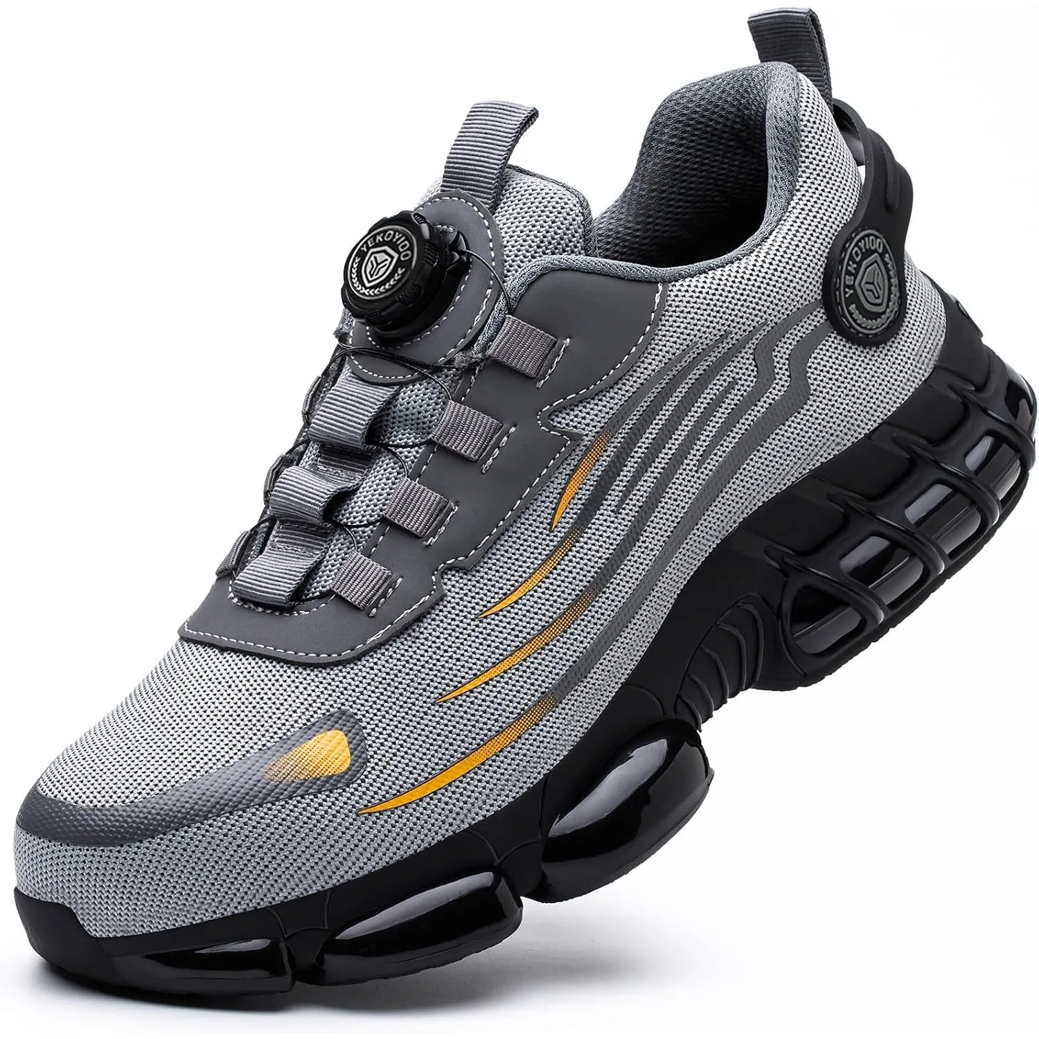 Arbeitsschuhe Sicherheitsschuhe Herren Damen Stahlkappenschuhe | Leicht, Stahlkappe, Sportlich, Atmungsaktiv, Schnellve…