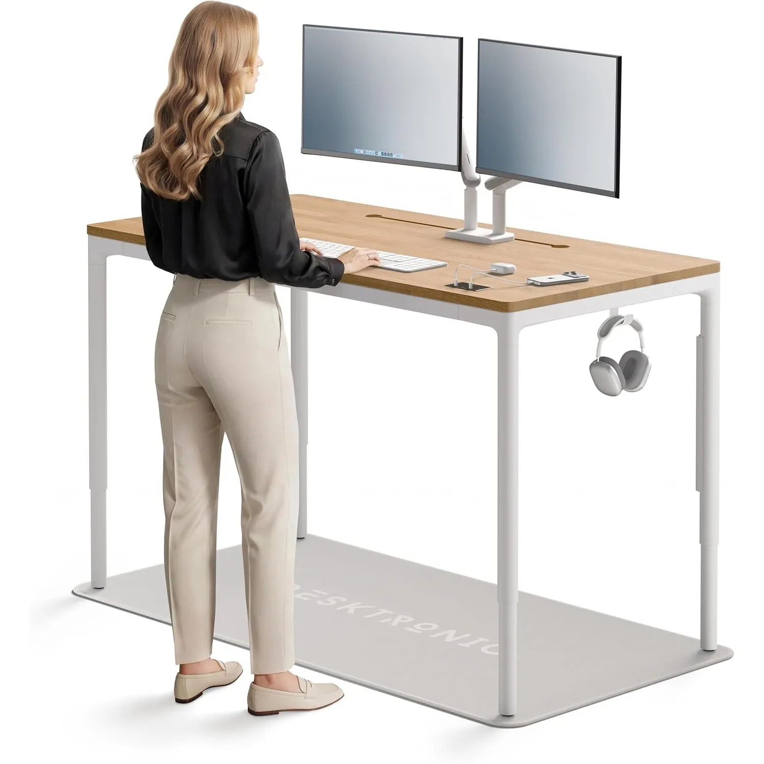 Desktronic Vierbeiniger Höhenverstellbarer Schreibtisch 160x80cm Schreibtisch Mit Vier Elektrischen Motoren,Touchscreen…
