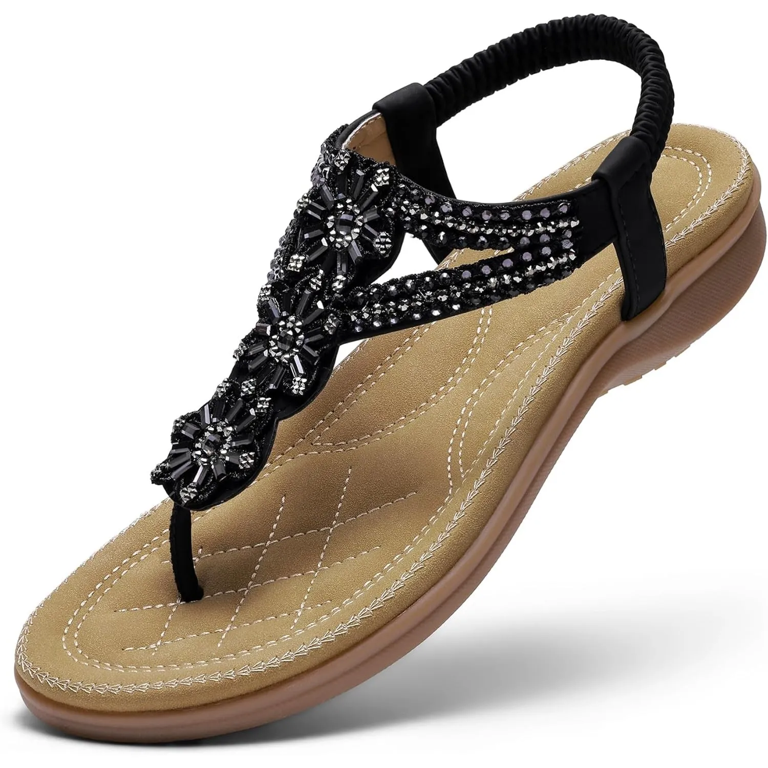 Littleplum Pantoletten Damen Sandalen Arch Support Bequem Hausschuhe mit Verstellbare Schnalle