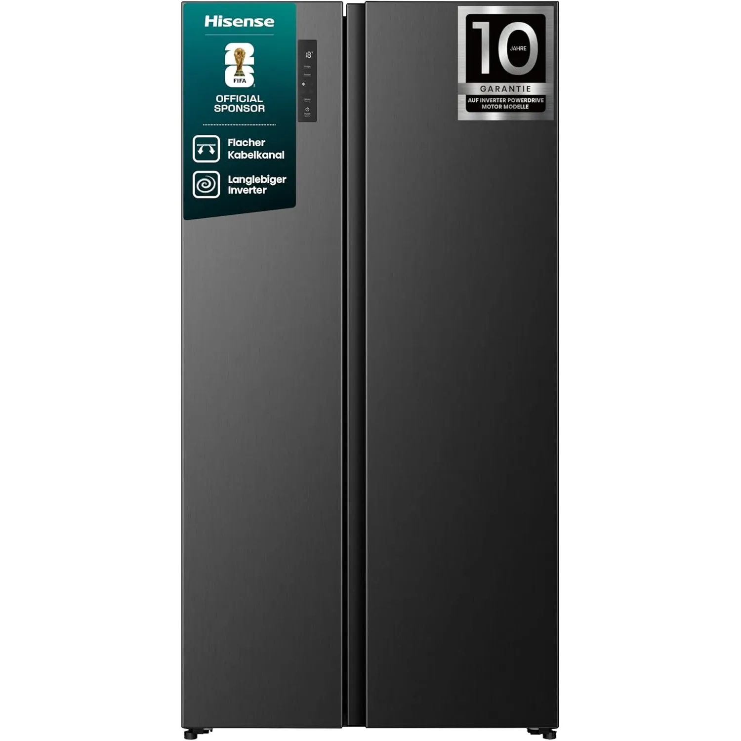 Hisense RS3P558NEFD Kühl-Gefrierkombination/Freistehend/ 544L Gesamtvolumen/ 37dB/ EEK: D/Total No Frost/Big Box/Temper…