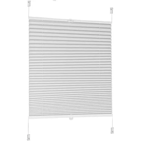 Sekey Plissee ohne Bohren, Vliesstoff Fenster Plissee Klemmfix Jalousie 75 cm breit, Verspannt Lichtdurchlässig Sonnens…