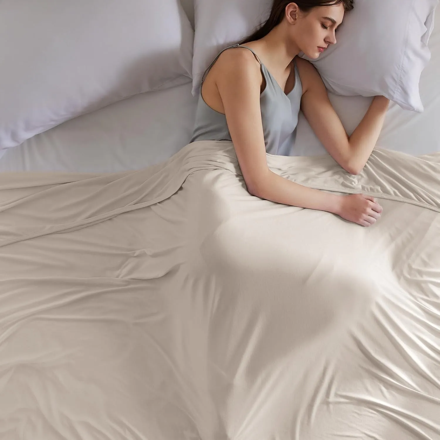 BEDSURE Kühldecke Kühlende Decke für Sommer - Sommerdecke Leichte Kühlfasern mit Arc-Chill Q-Max>0.4, Kühldecke Bett Se…