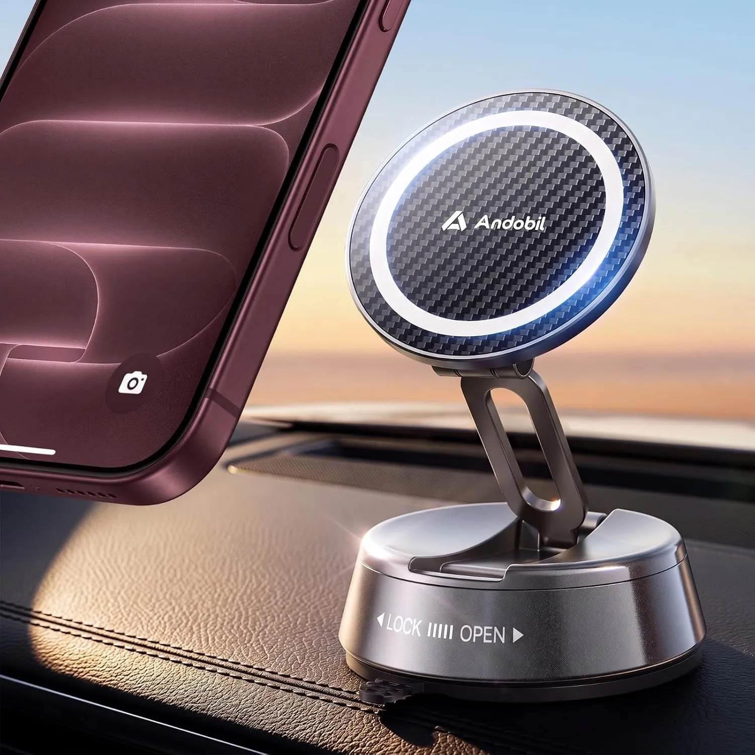 andobil [2026 Neueste] Handyhalterung Auto Magnet für Magsafe Autohalterung