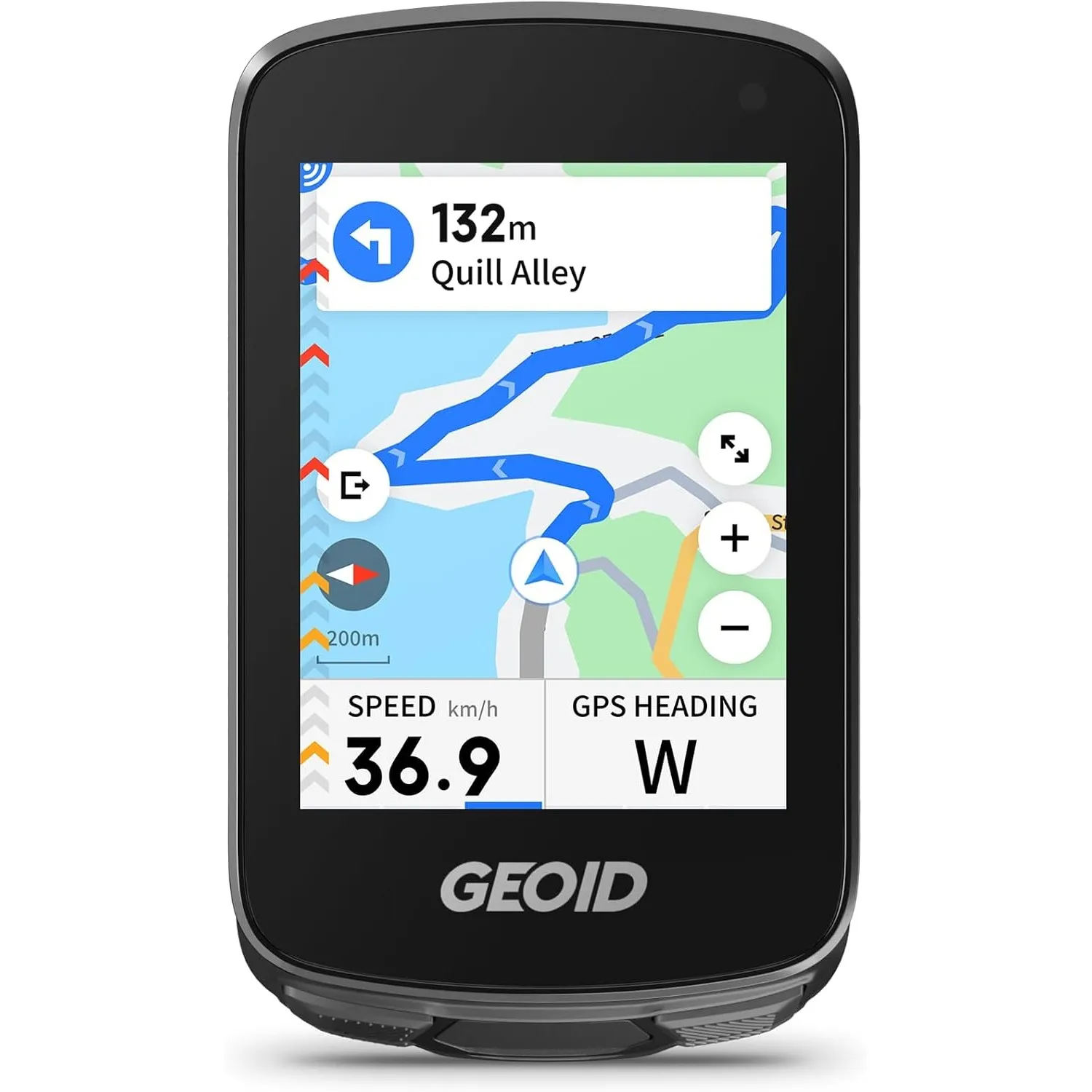 GEOID CC700 Pro GPS Fahrradcomputer mit 2,8 Zoll Touchscreen Farbbildschirm – Kabelloser Fahrradtacho mit Karten-Naviga…