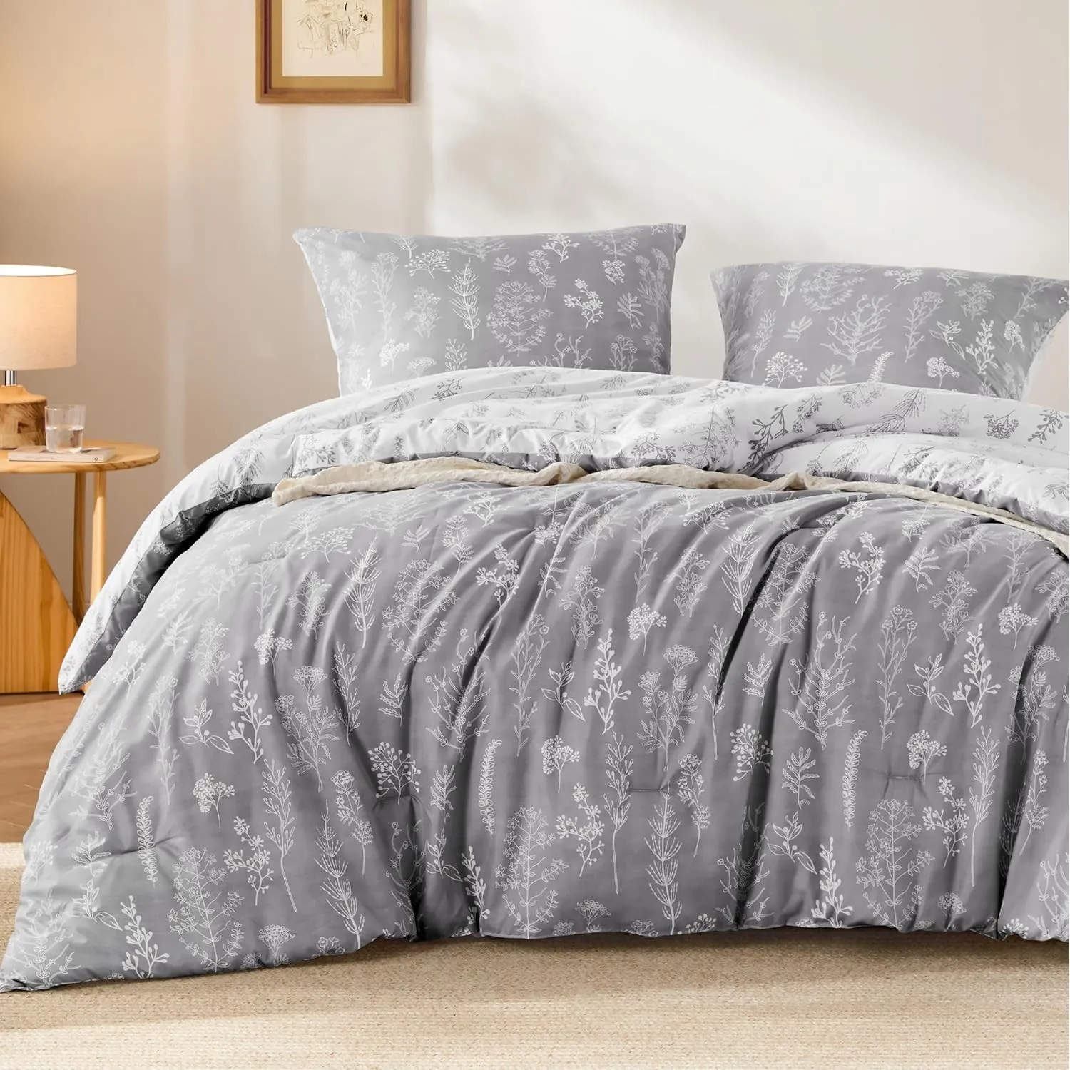 BEDSURE Bettdecke Ohne Bezug 135x200 - Bettdecken-Set für Allergiker | 1x Bettdecken, 1x Kissenbezug 80x80, 4 Jahreszei…