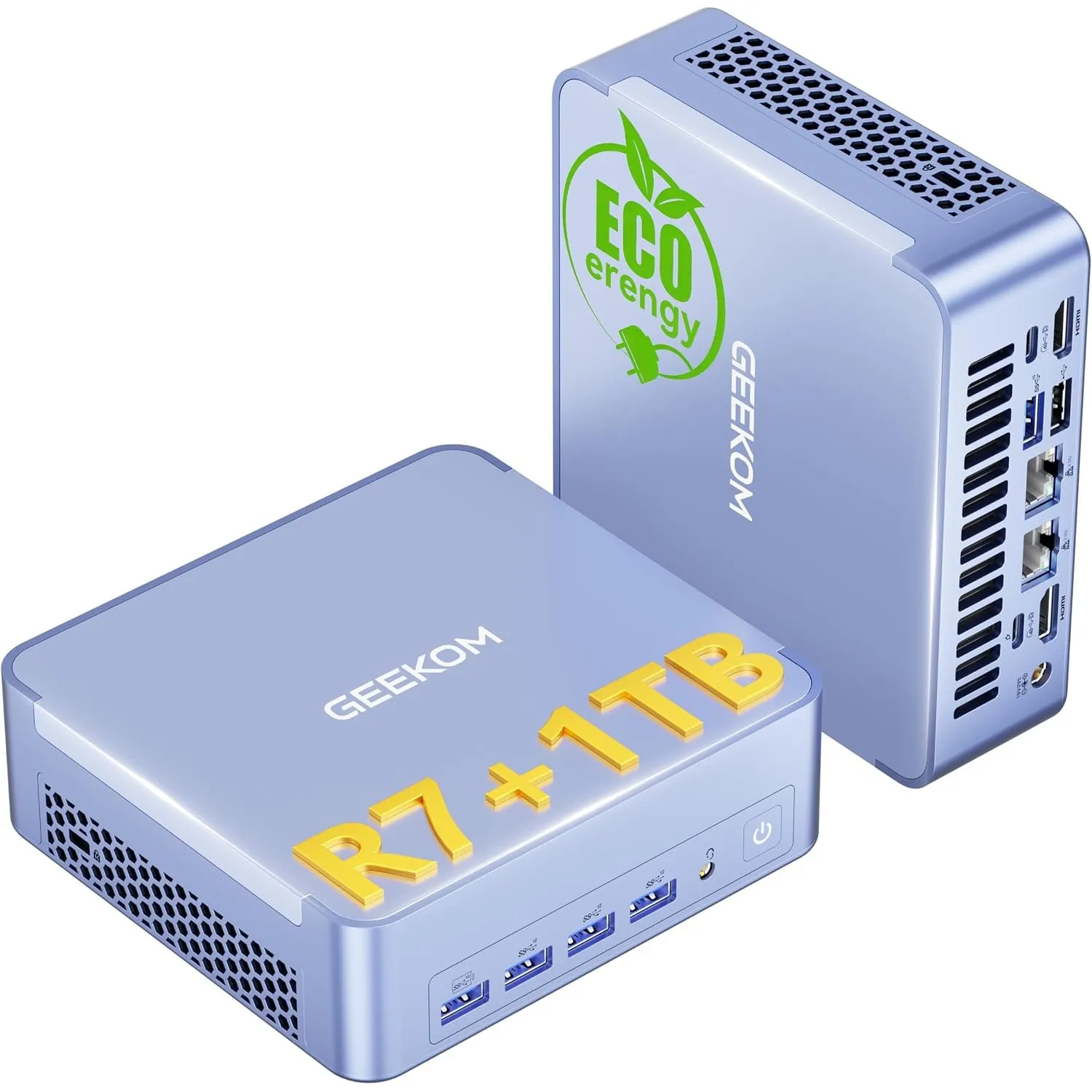 GEEKOM Mini PC AX8 Max Windows 11 Pro Vorinstalliert mit AMD Ryzen 7 8745HS,1TB SSD+16GB DDR5, AMD Radeon 780M | 2,5Gbp…